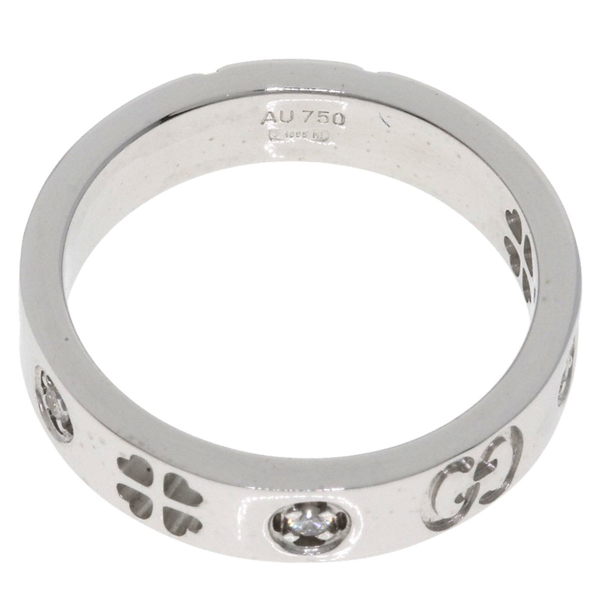 Gucci White Gold White Gold (18K) Band Ring (Pre-Owned)