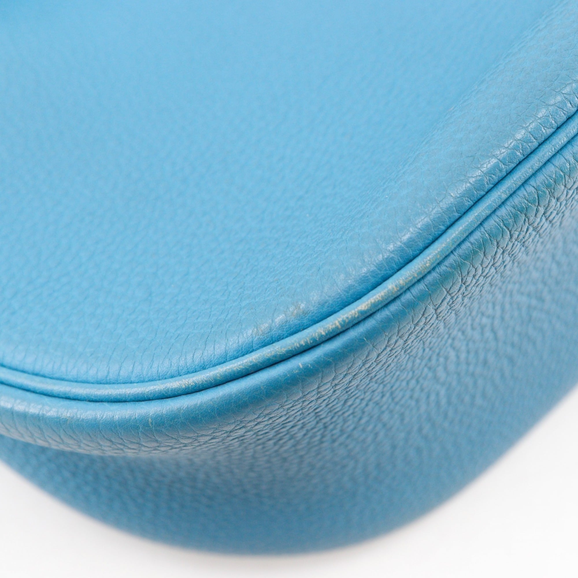 Hermes Blue Jean Togo Leather Shoulder Bag (Pre-Owned)