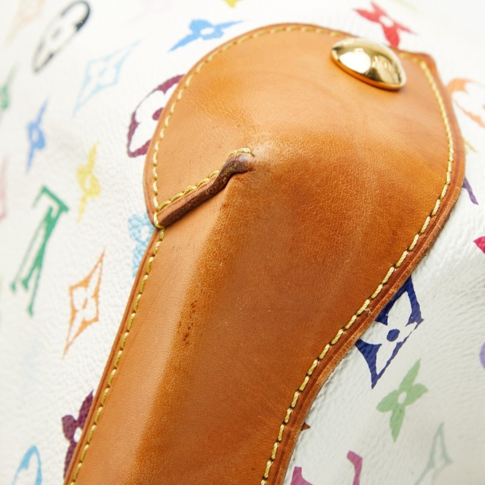 Louis Vuitton Monogram Multicolore Blanc White Pvc Leather Handbag (Pre-Owned)