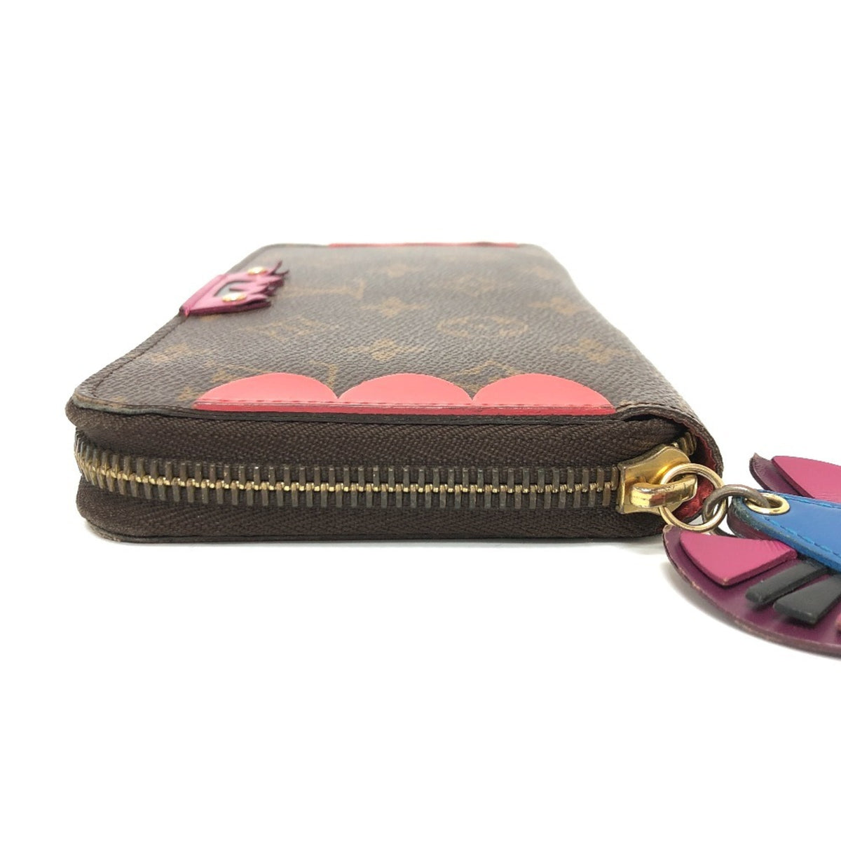 Louis Vuitton Monogram Brown Galle Monogram Multi-Color Red Color Monogram Coin Purse/Coin Case (Pre-Owned)