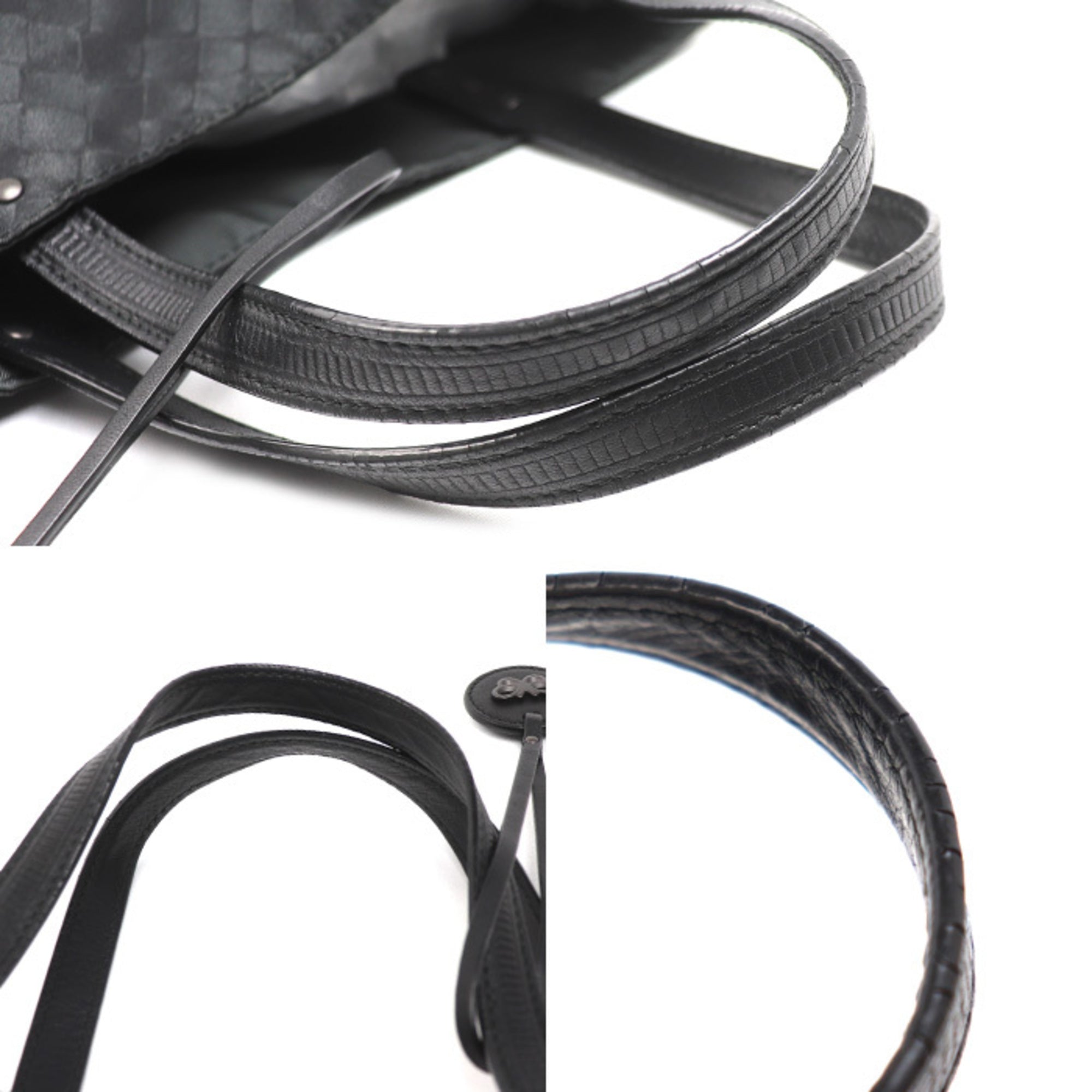 Bottega Veneta Black Nylon Tote Bag (Pre-Owned)