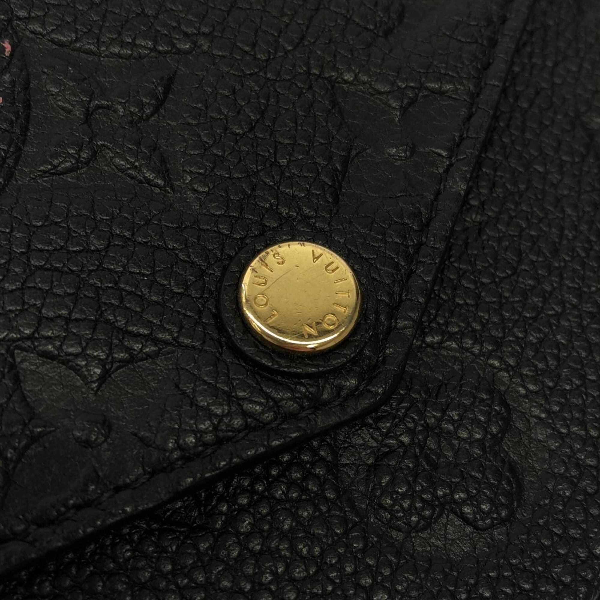 Louis Vuitton Black Leather Pochette Shoulder Bag (Pre-Owned)