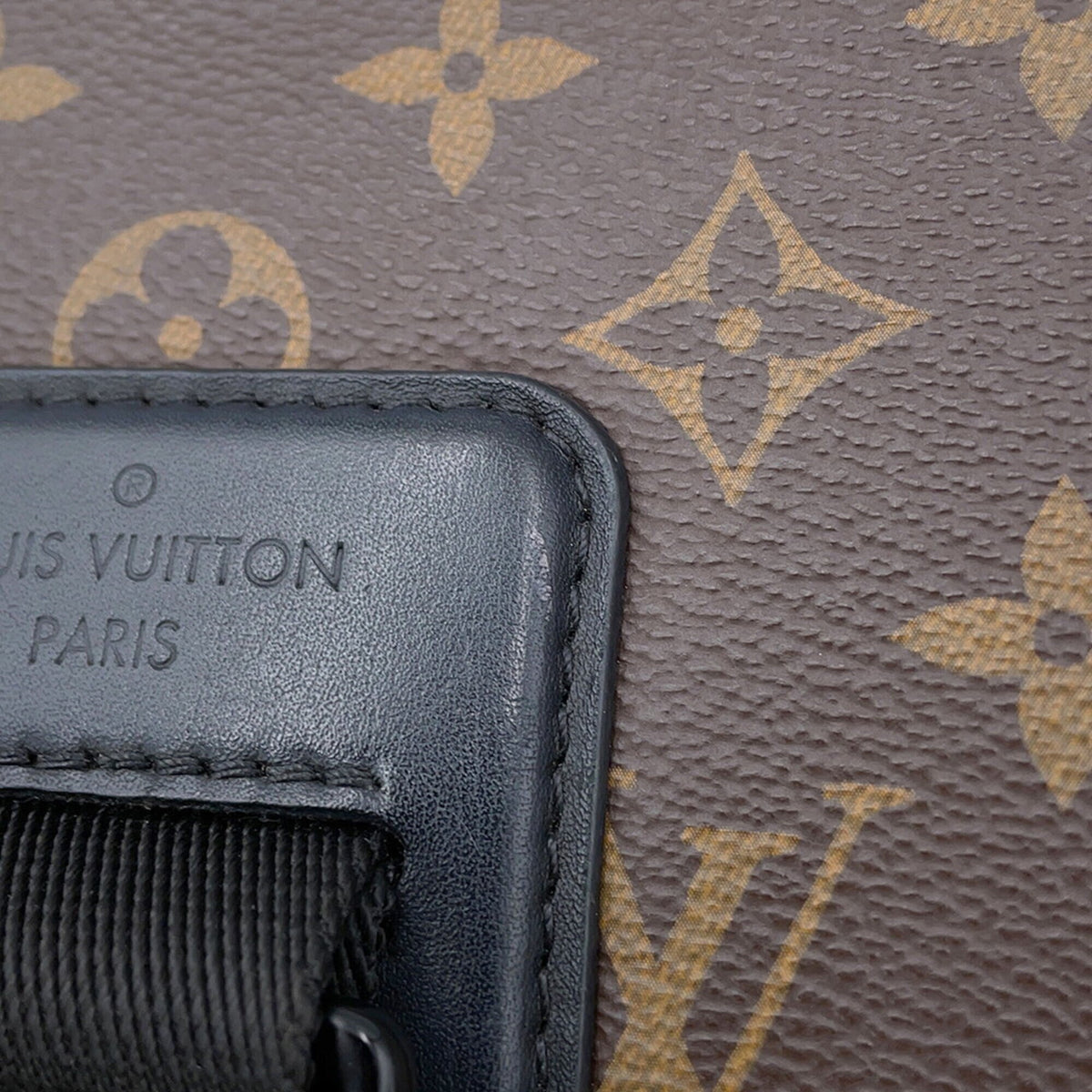Louis Vuitton Black Monogram Macassar Noir Handbag Shoulder Bag (Pre-Owned)