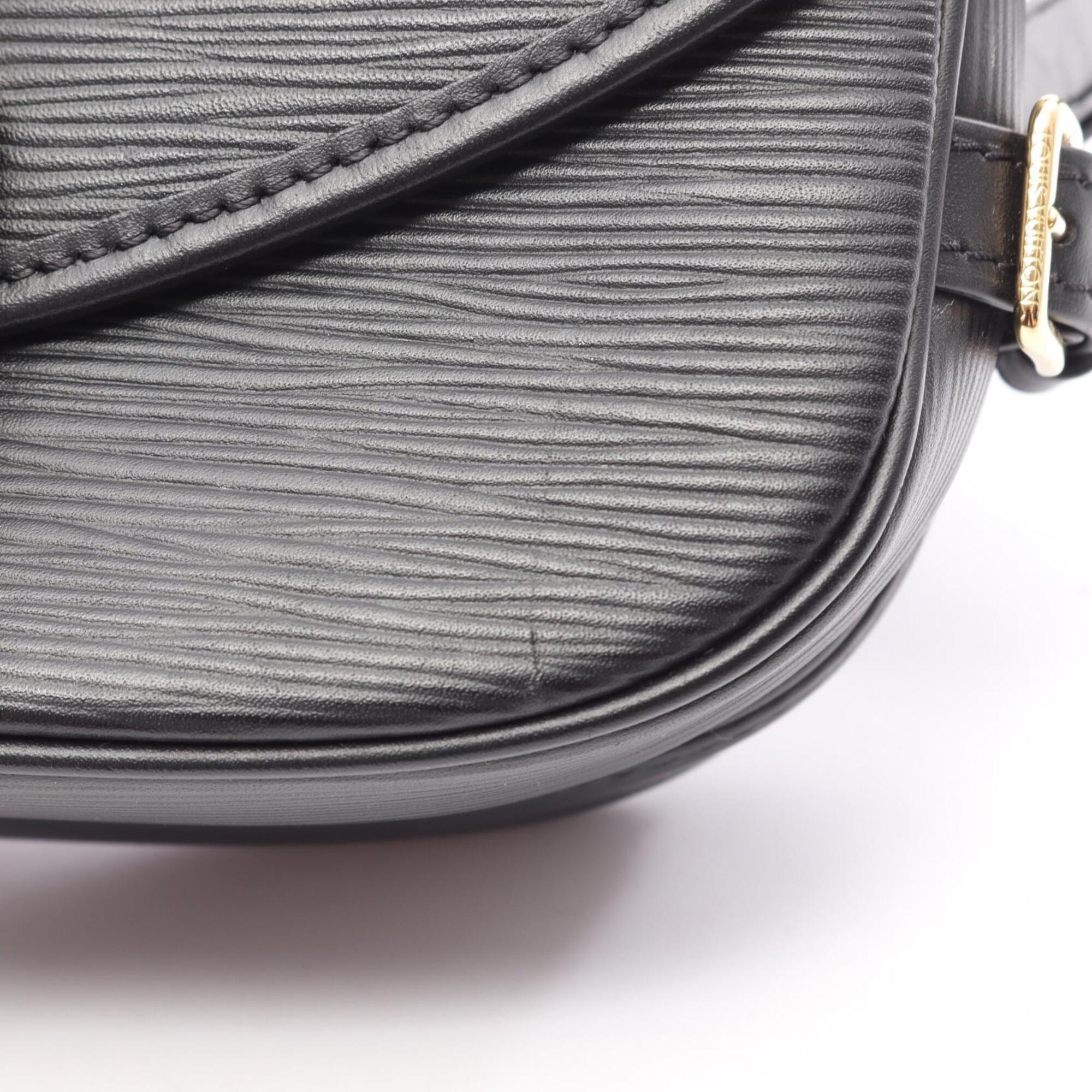 Louis Vuitton Black Leather Handbag (Pre-Owned)