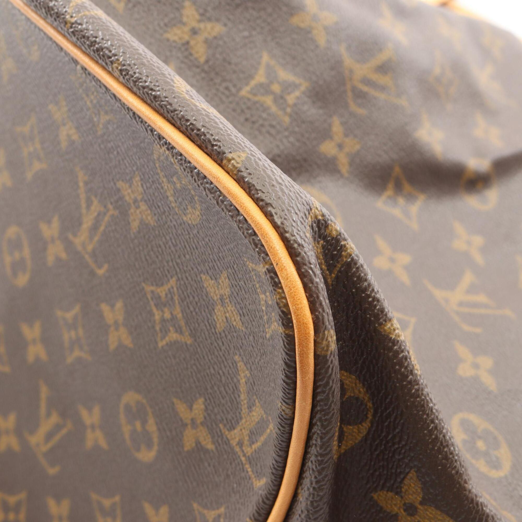 Louis Vuitton Monogram Brown Coated Canvas Leather Handbag Shoulder Bag (Pre-Owned)
