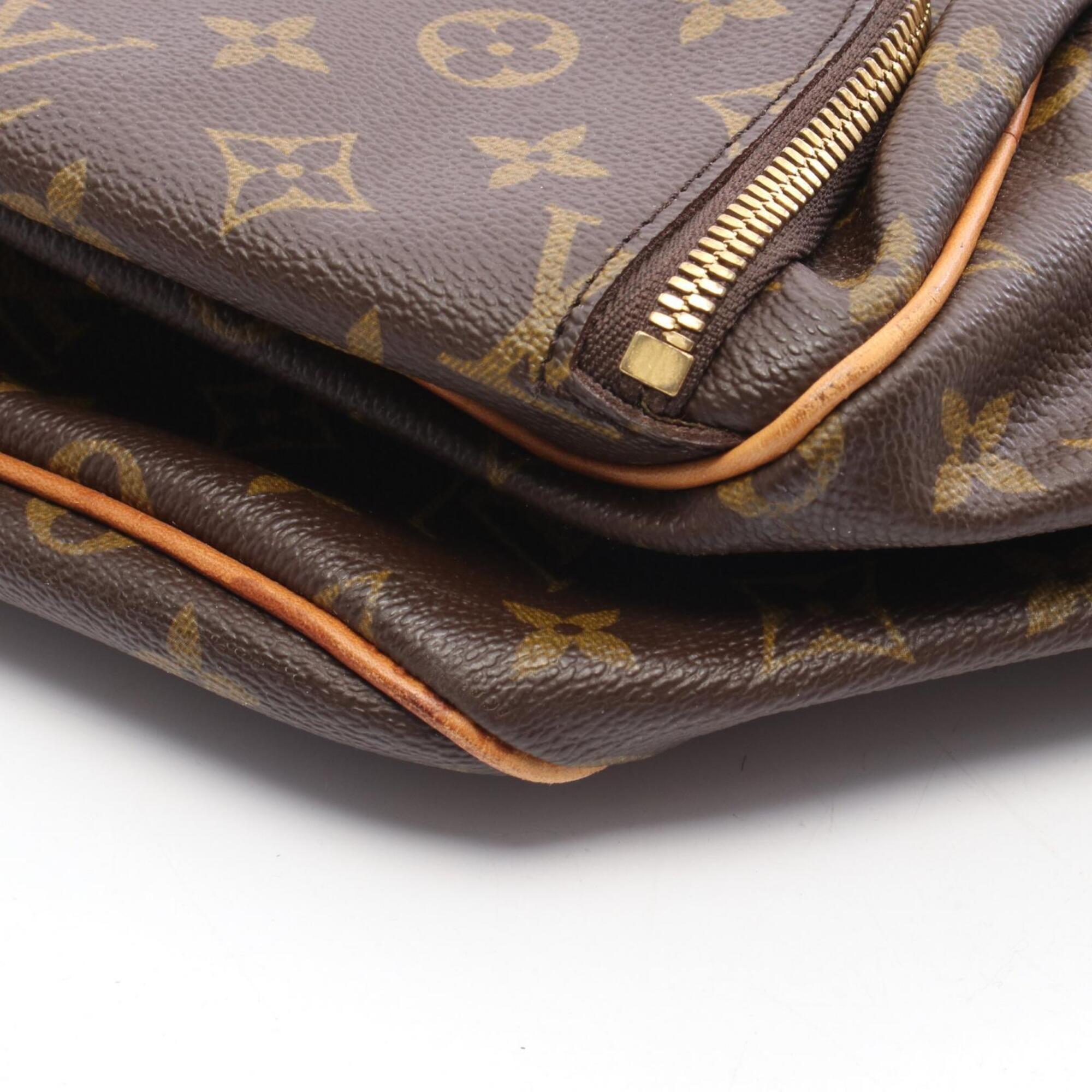 Louis Vuitton Brown Pvc Leather Boston Bag Handbag (Pre-Owned)