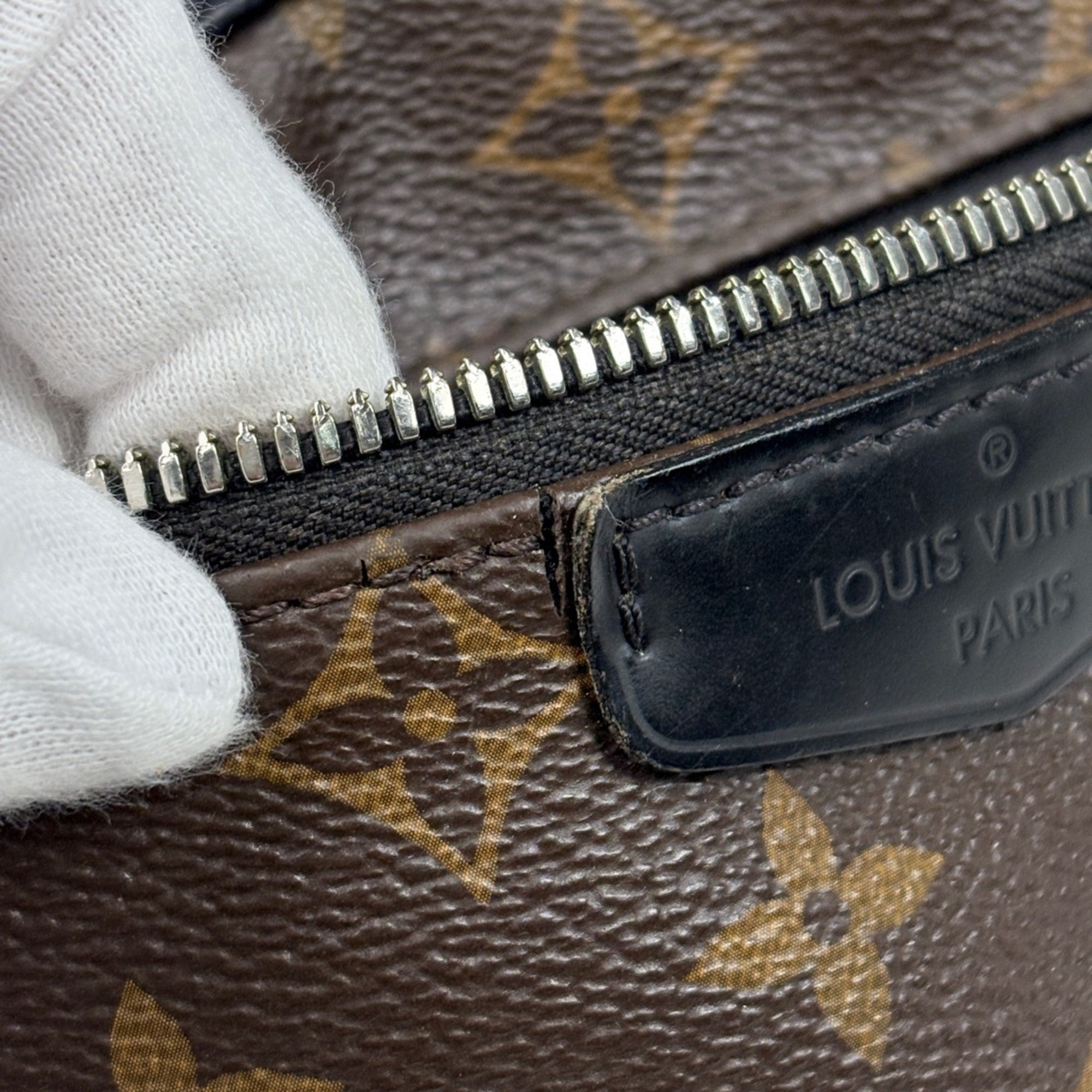 Louis Vuitton Black Brown Monogram Backpack (Pre-Owned)