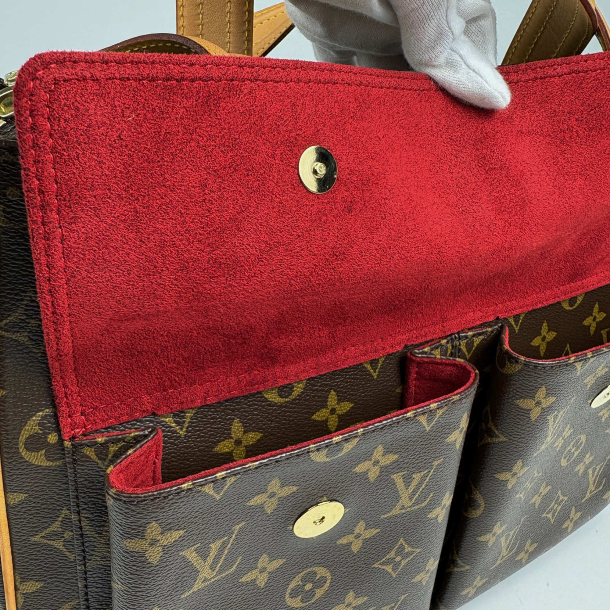 Louis Vuitton Brown Monogram Handbag Tote Bag (Pre-Owned)
