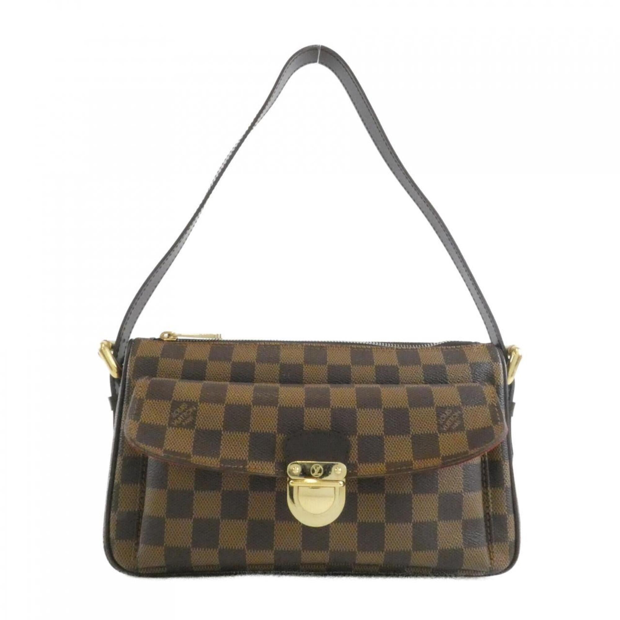 Louis Vuitton Damier Damier Canvas Ebene Damier Canvas Shoulder Bag (Pre-Owned)