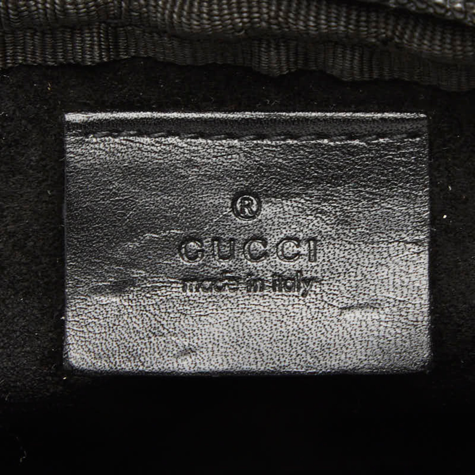 Gucci Black Canvas Leather Pouch (Pre-Owned)