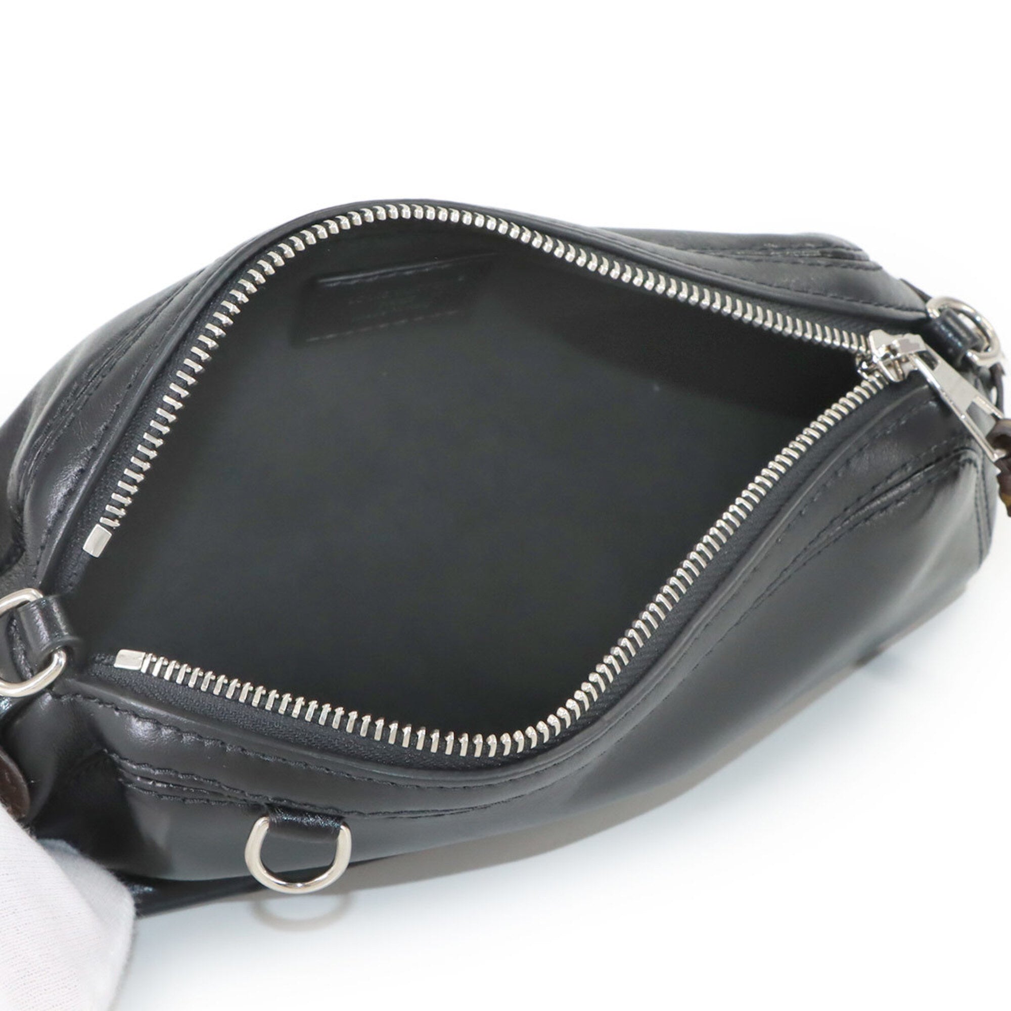Louis Vuitton Monogram Noir Monogram Canvas Leather Handbag Pochette Shoulder Bag (Pre-Owned)