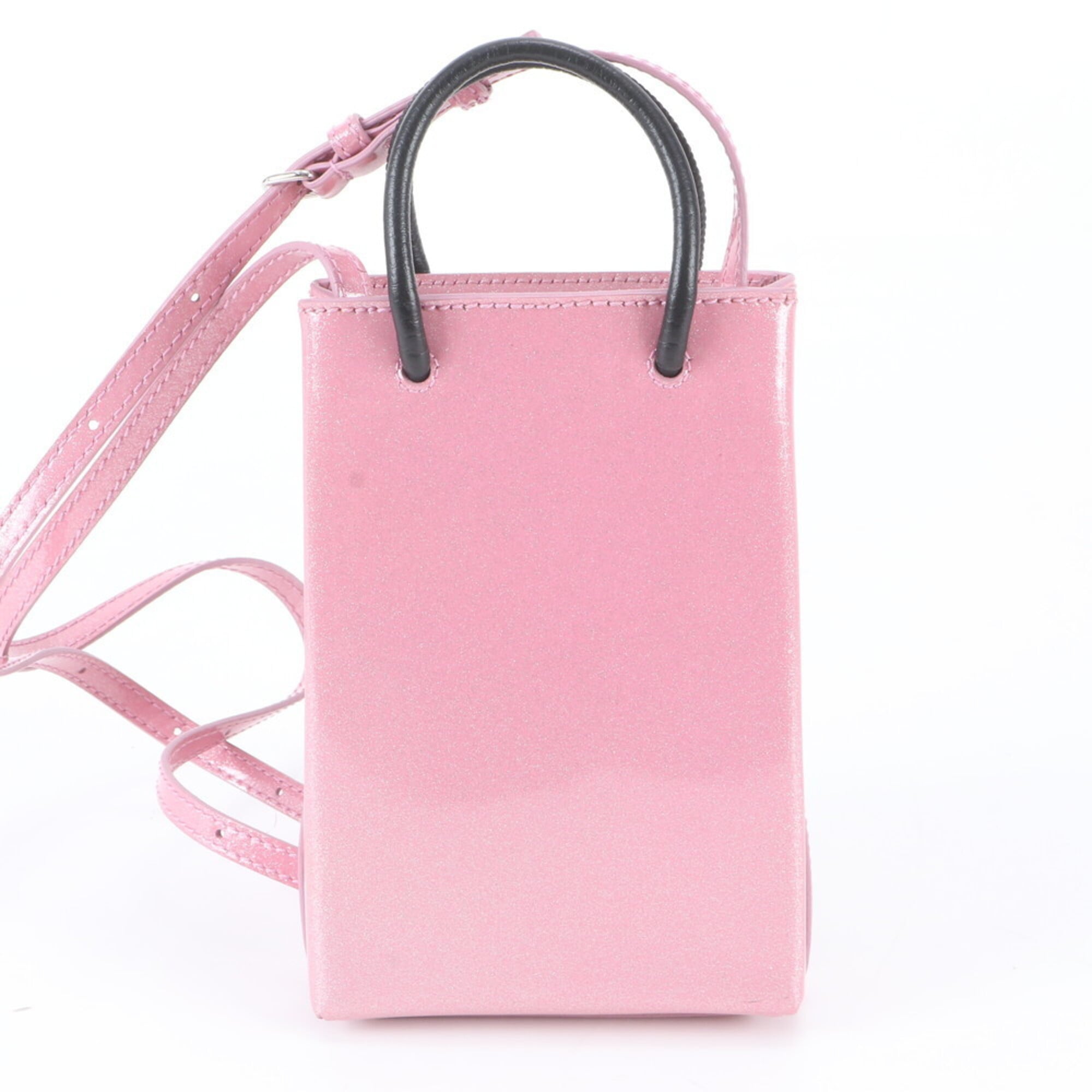 Balenciaga Pink Leather Crossbody Bag Shoulder Bag (Pre-Owned)