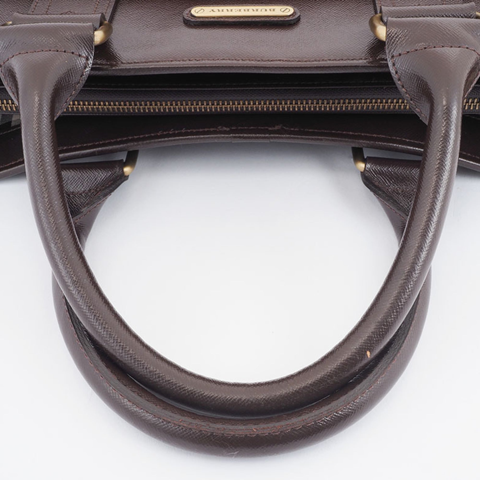 Burberry Brown Leather Handbag (Pre-Owned)