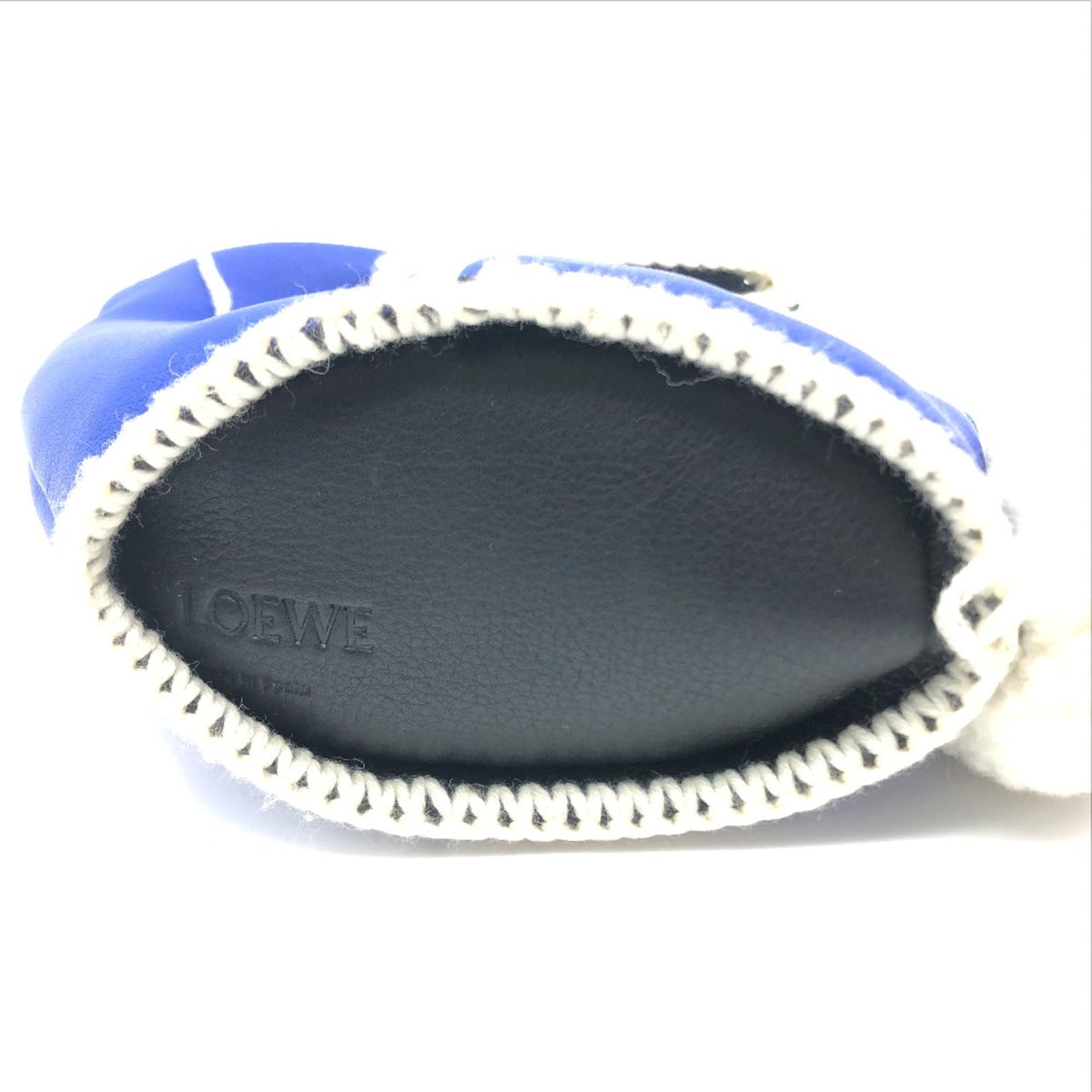 Loewe Blue Leather Coin Purse/Coin Case (Pre-Owned)