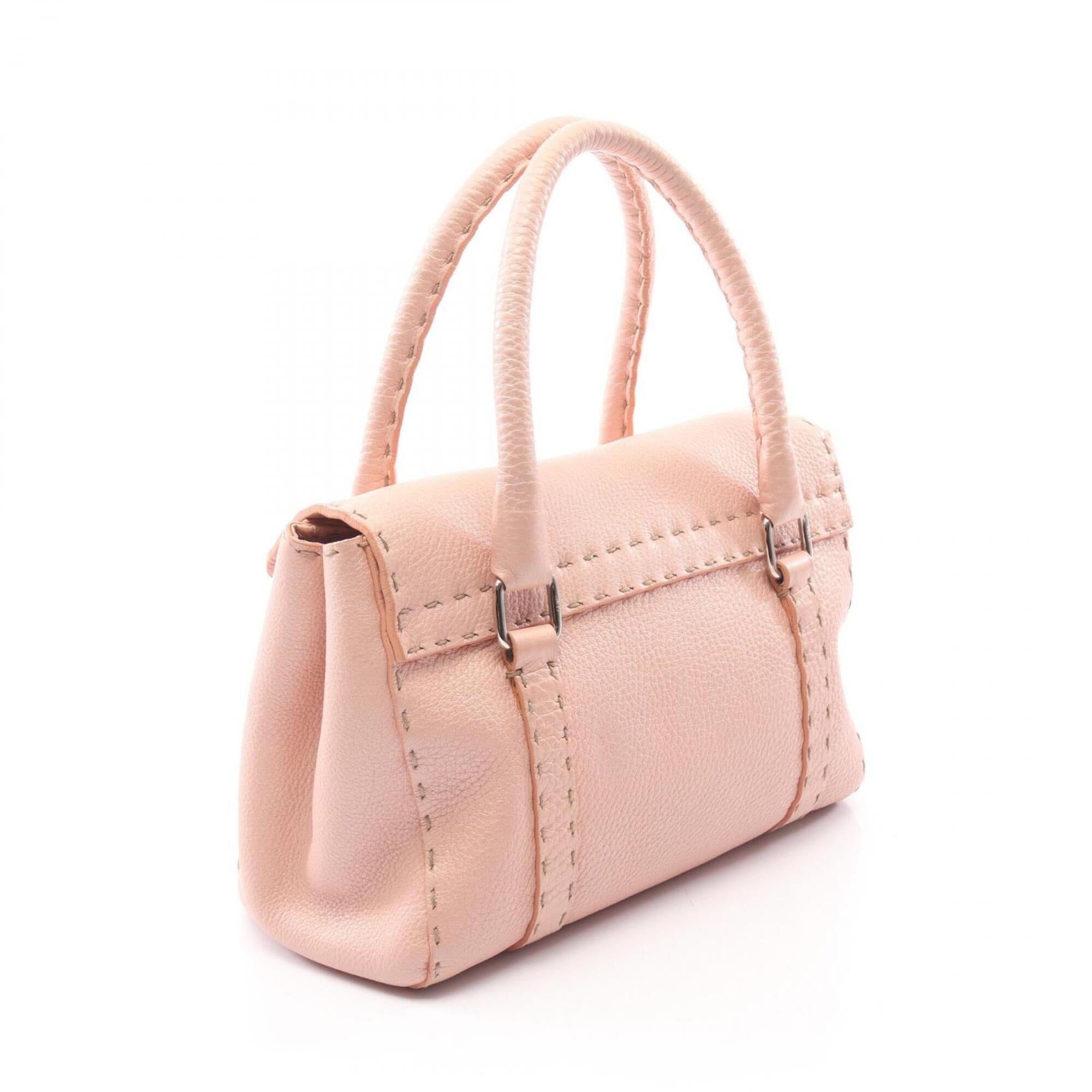 Fendi Pink Leather Handbag (Pre-Owned)