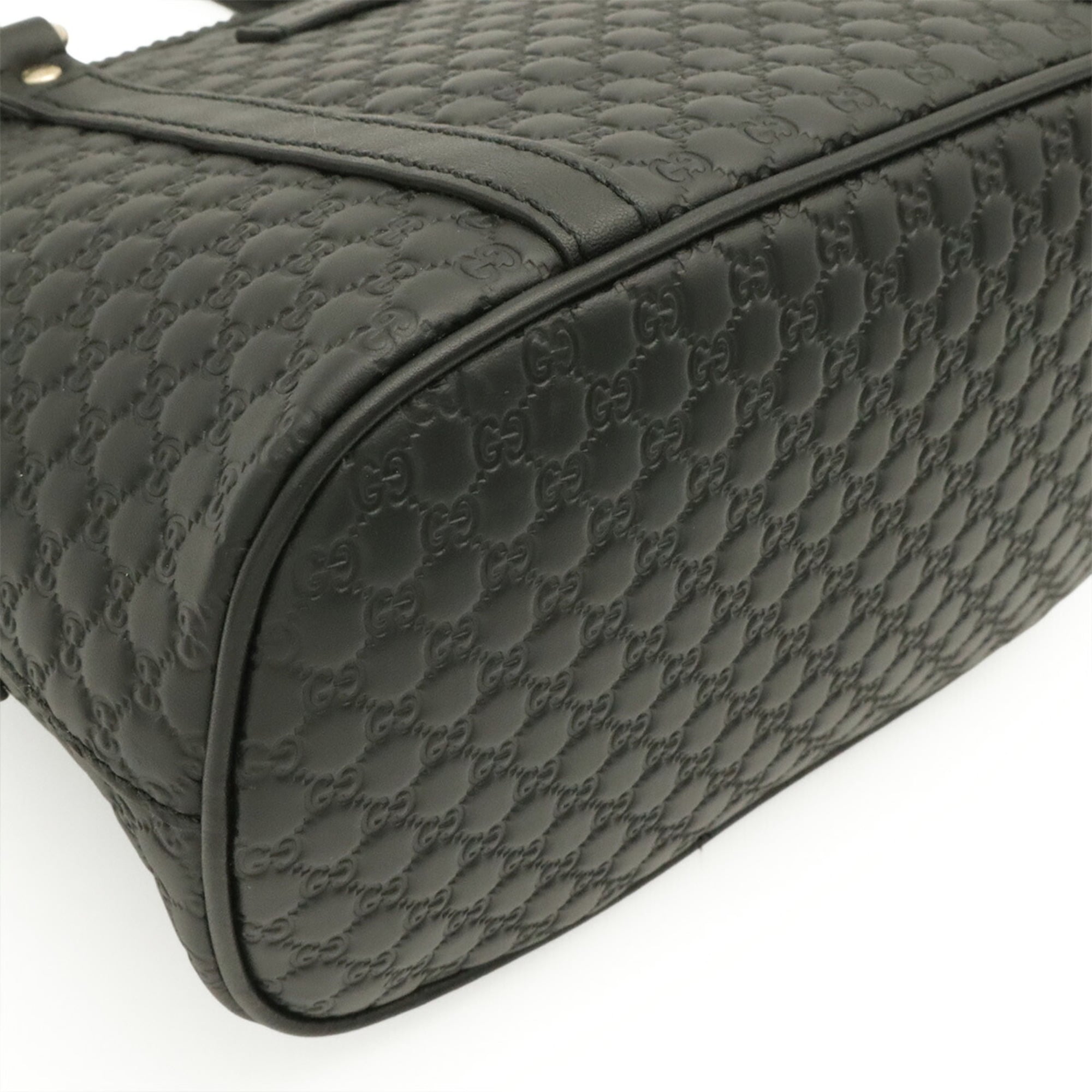 Gucci Black Leather Handbag Shoulder Bag (Pre-Owned)