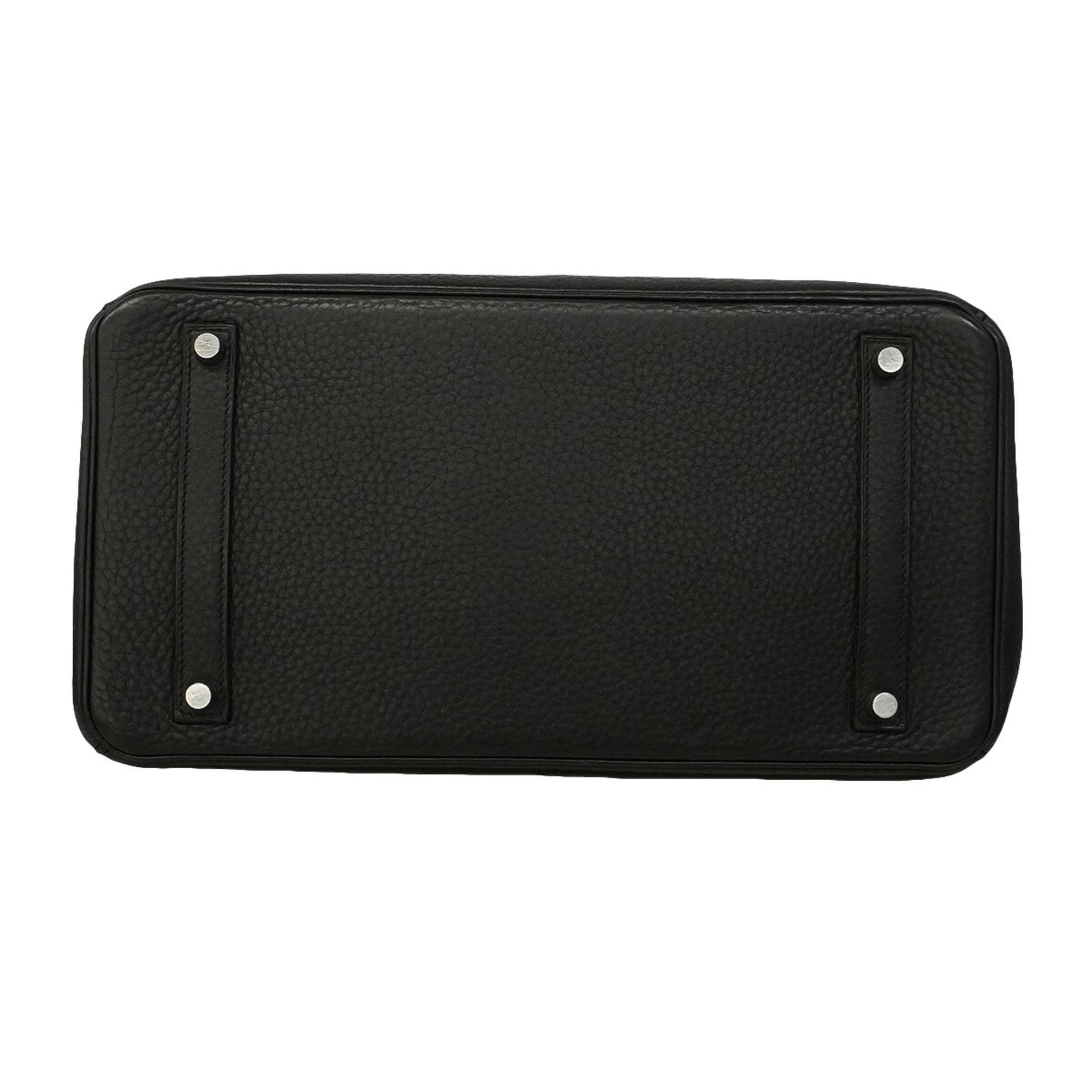 Hermes Black Togo Leather Handbag (Pre-Owned)