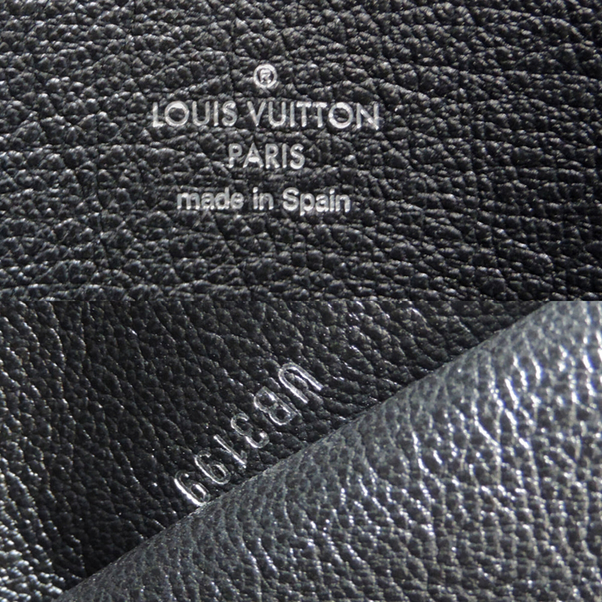 Louis Vuitton Black Leather Tote Bag (Pre-Owned)