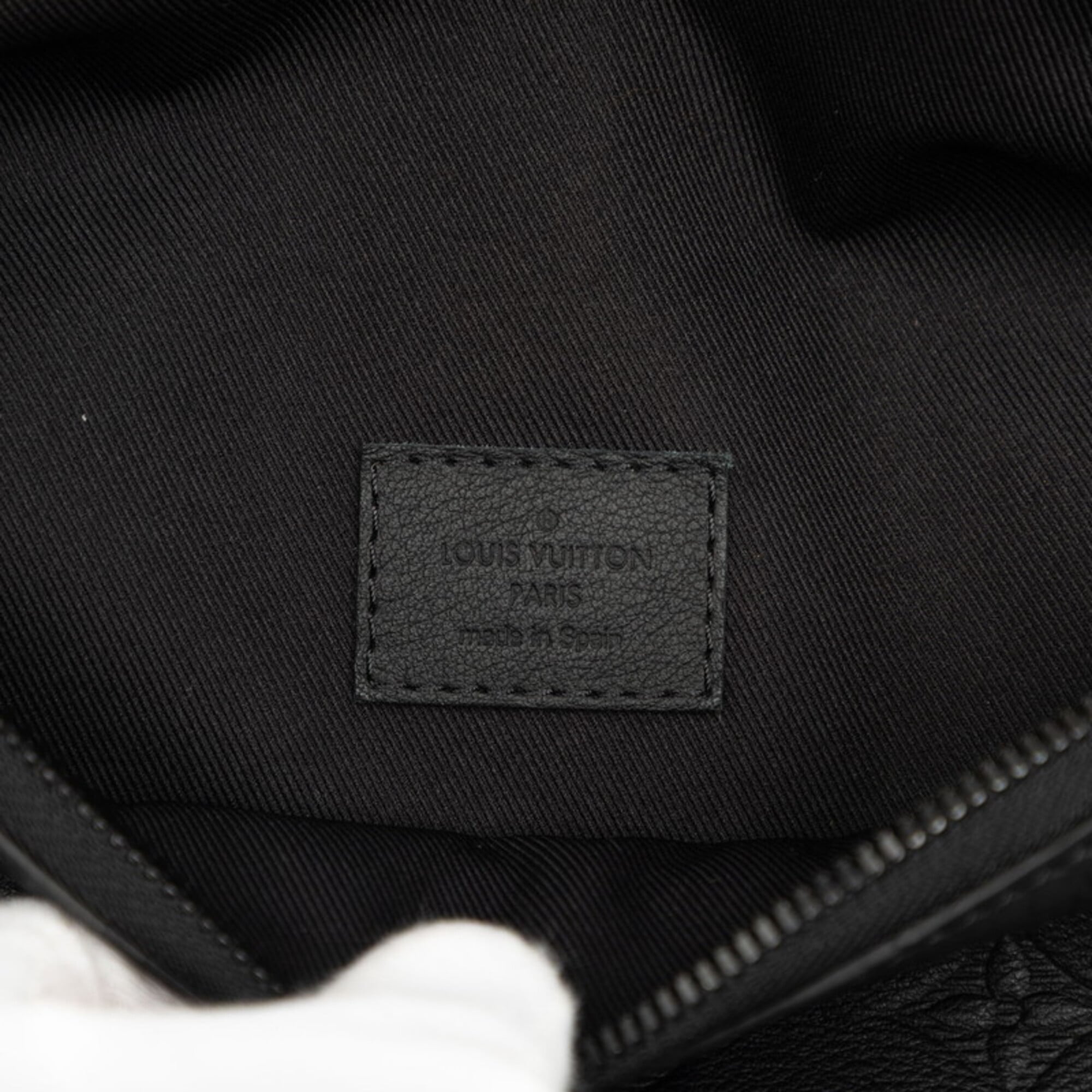 Louis Vuitton Black Monogram Noir Leather Sling Bag (Pre-Owned)