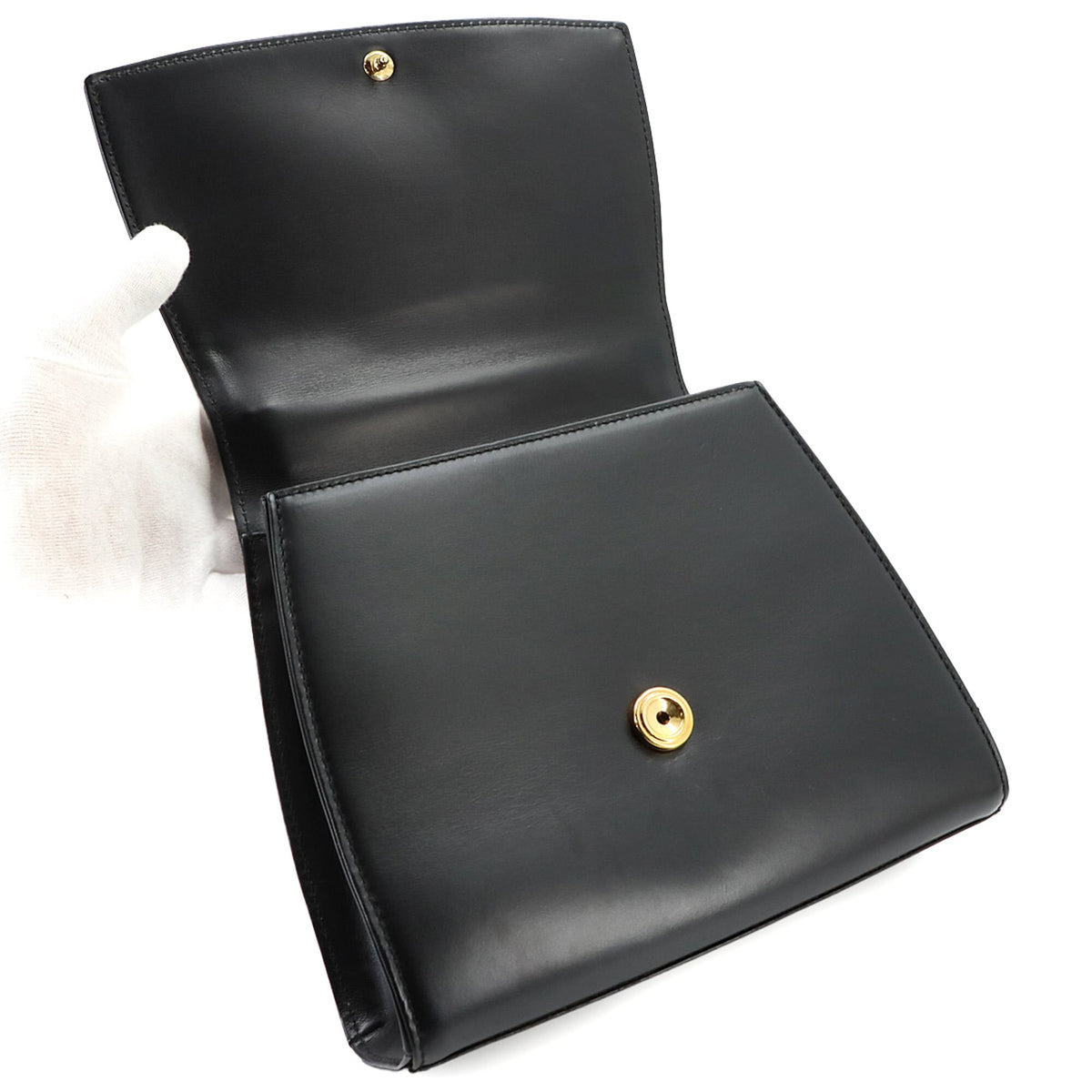 Louis Vuitton Black Noir Leather Handbag (Pre-Owned)