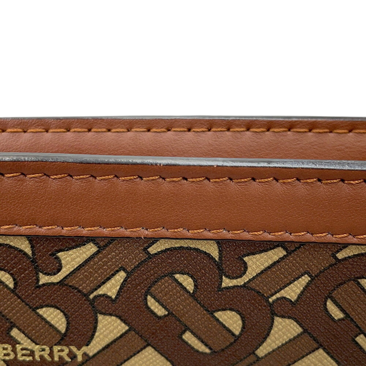 Burberry Beige Black Brown Pvc Leather Shoulder Bag (Pre-Owned)