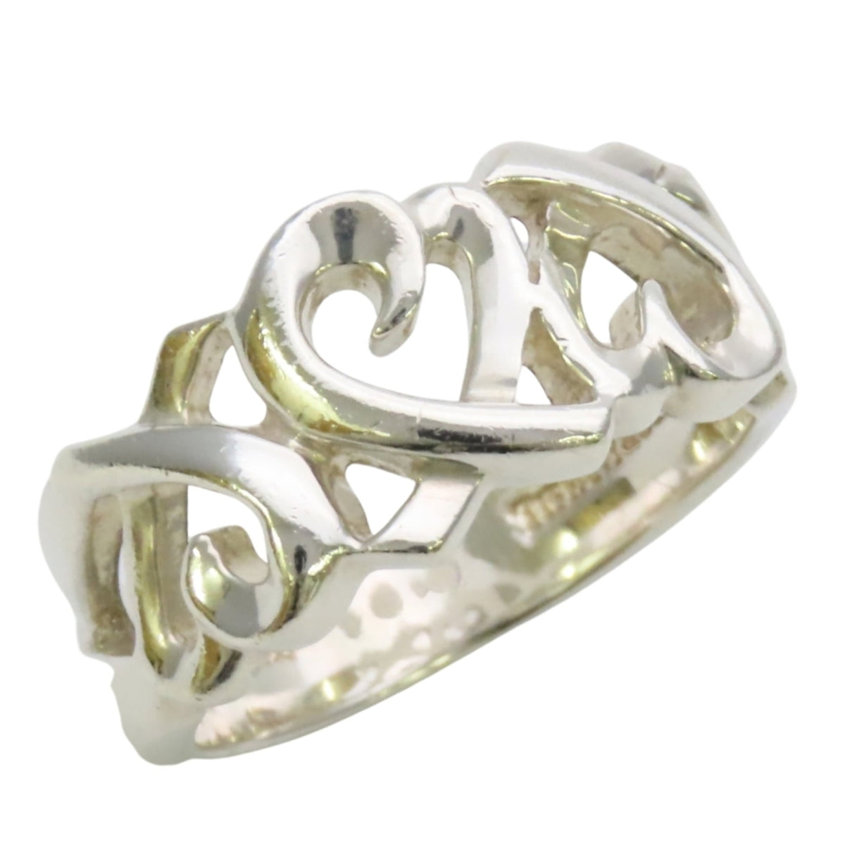 Tiffany Silver Silver 925 Band Ring (Pre-Owned)