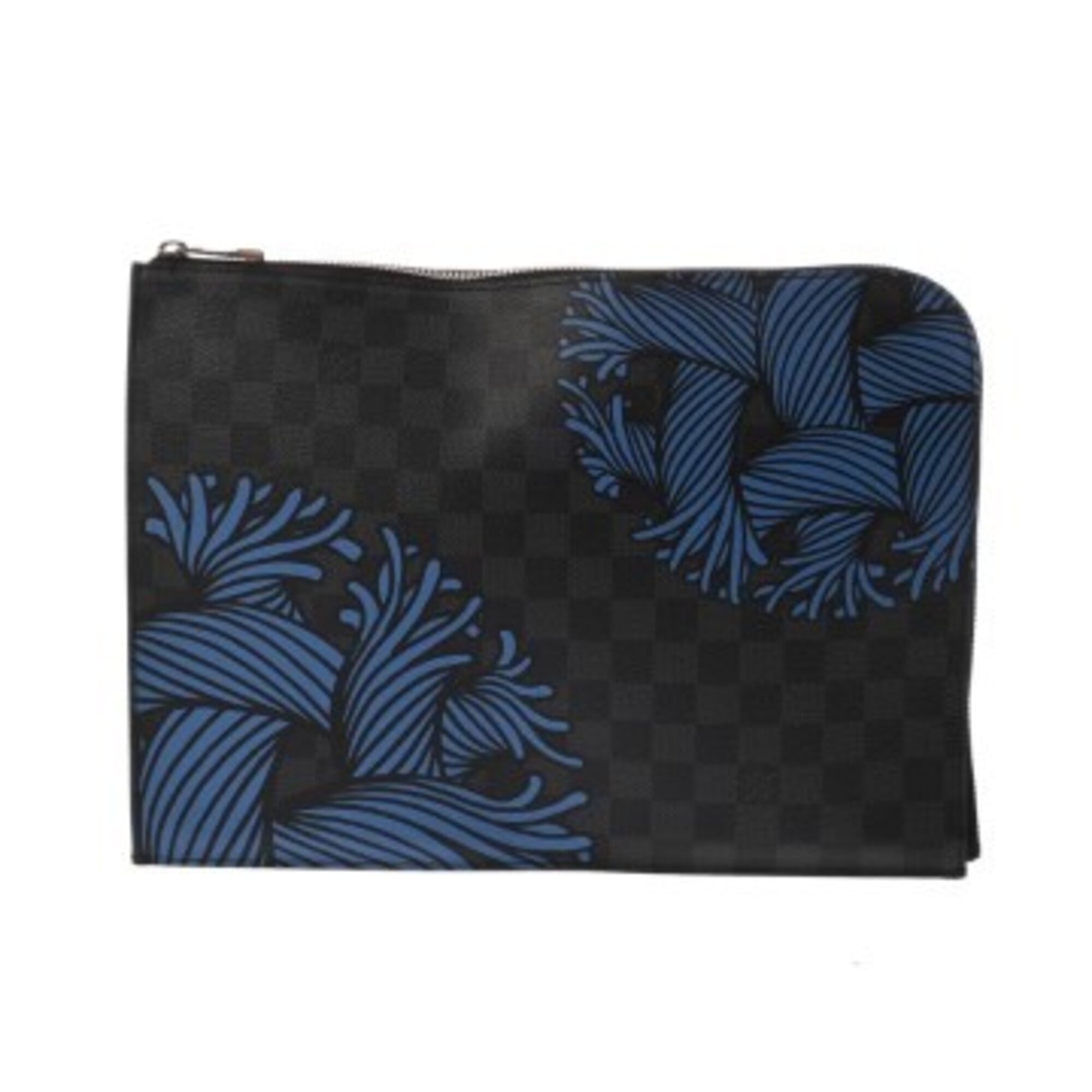 Louis Vuitton Black Damier Graphite Clutch Bag Pochette (Pre-Owned)