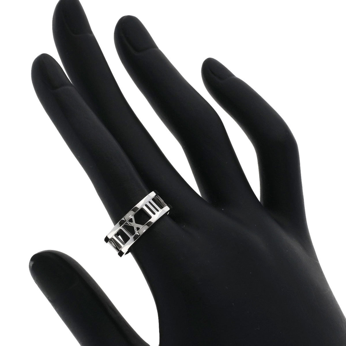 Tiffany Atlas White Gold (18K) Band Ring (Pre-Owned)