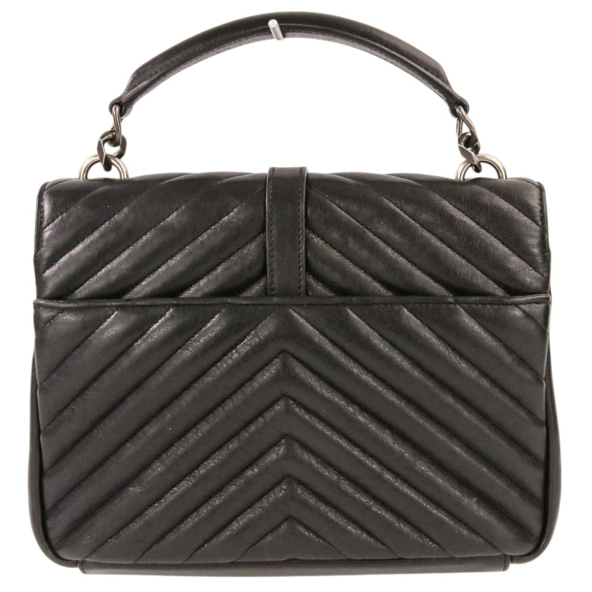 Yves Saint Laurent Black Leather Shoulder Bag (Pre-Owned)