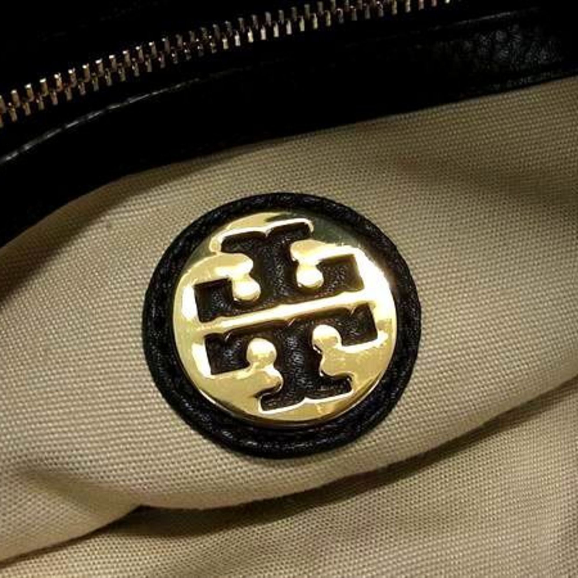 Tory Burch Black Leather Handbag Shoulder Bag Tote Bag (Pre-Owned)