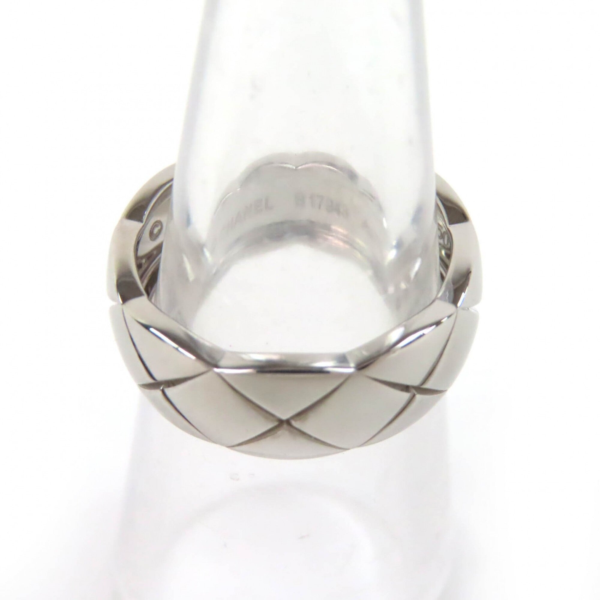 Chanel White Gold White Gold (18K) Band Ring (Pre-Owned)