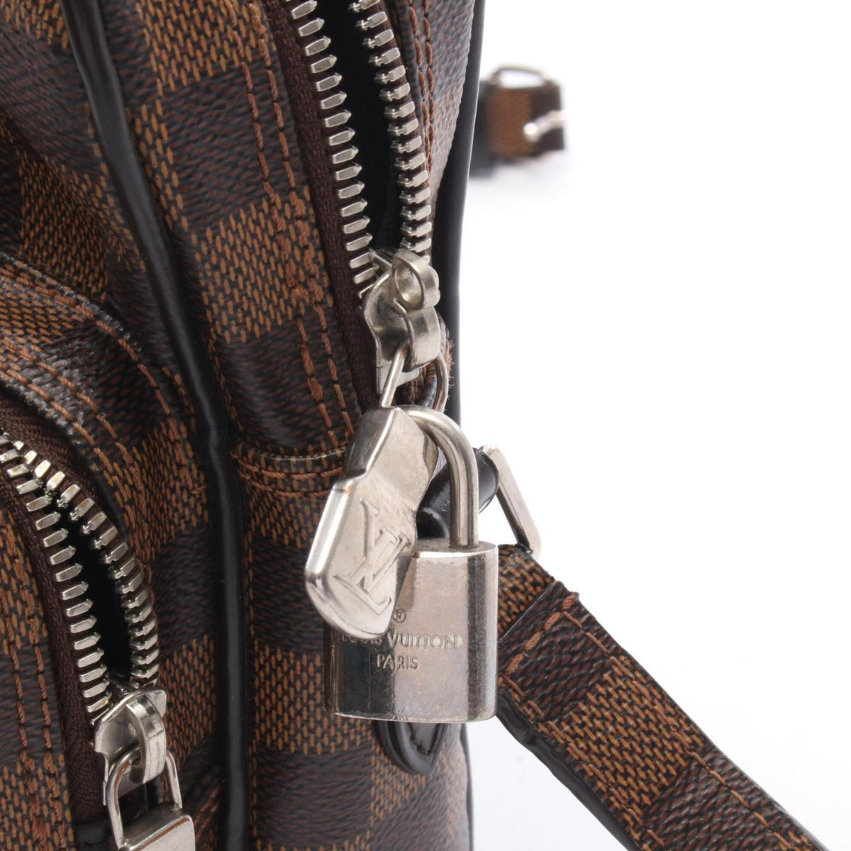 Louis Vuitton Black Brown Multi-Color Coated Canvas Leather Handbag Shoulder Bag (Pre-Owned)