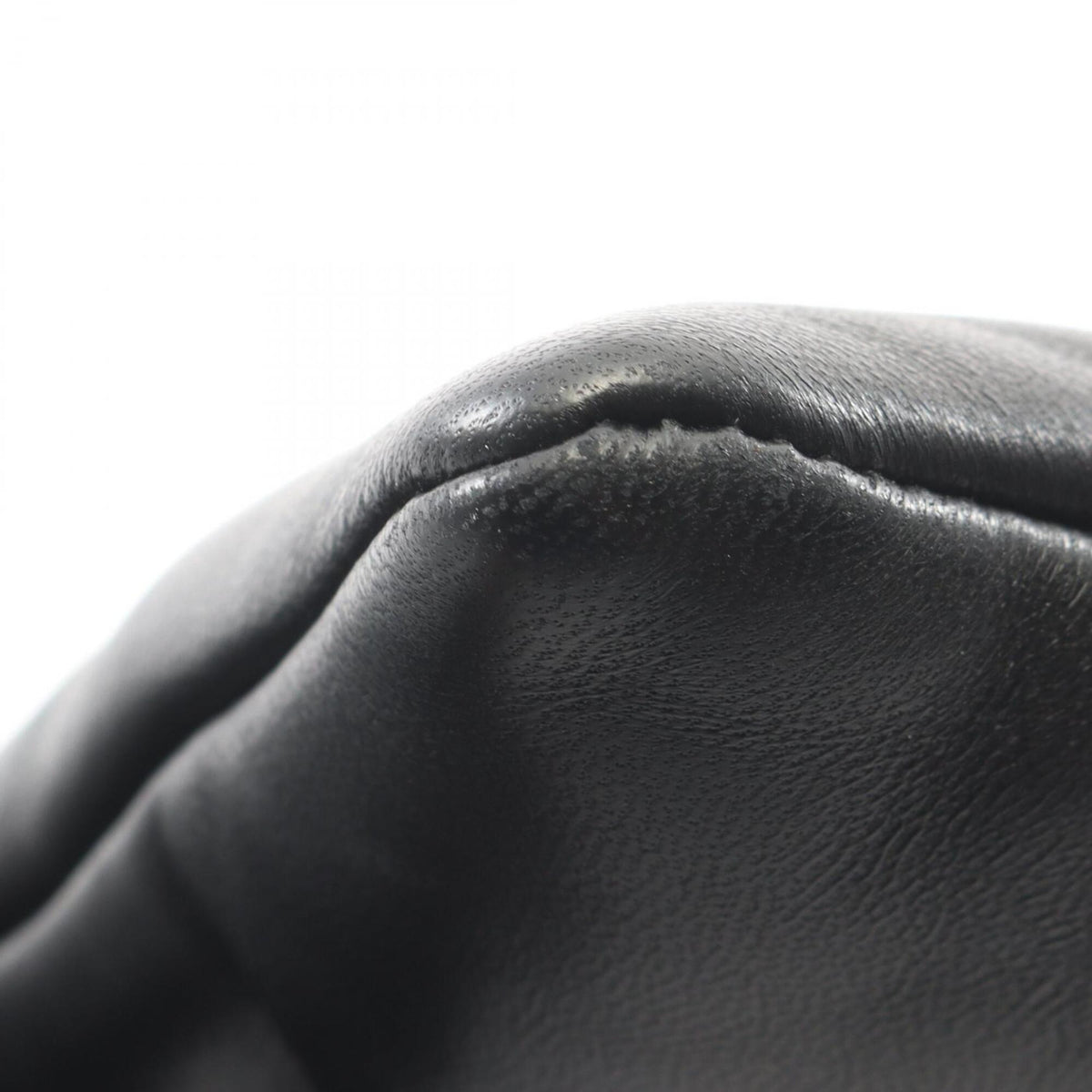Yves Saint Laurent Black Leather Clutch Bag Pouch (Pre-Owned)