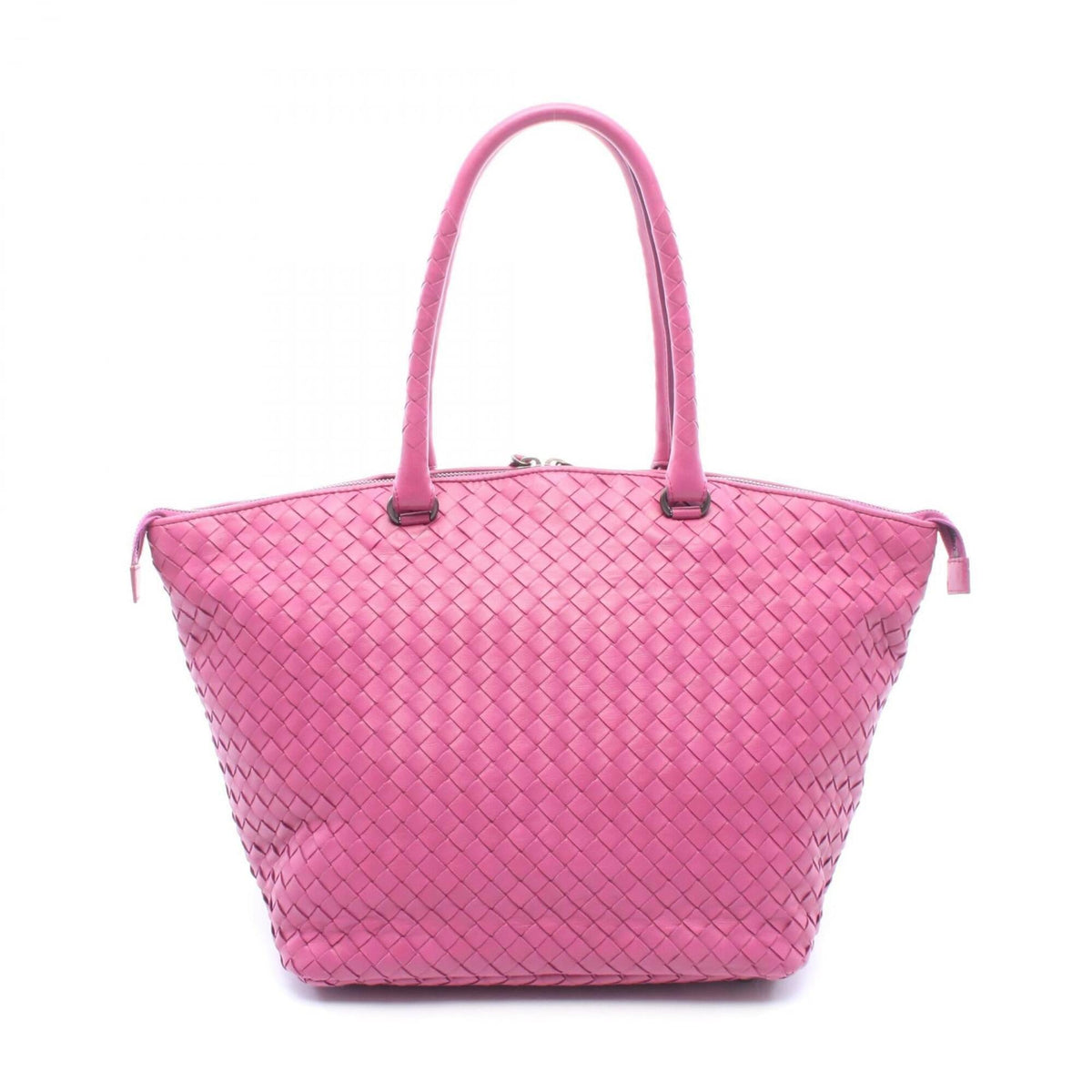 Bottega Veneta Purple Intrecciato Handbag Tote Bag (Pre-Owned)