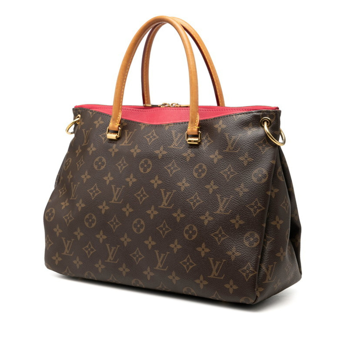 Louis Vuitton Monogram Brown Pink Pvc Leather Handbag Shoulder Bag (Pre-Owned)