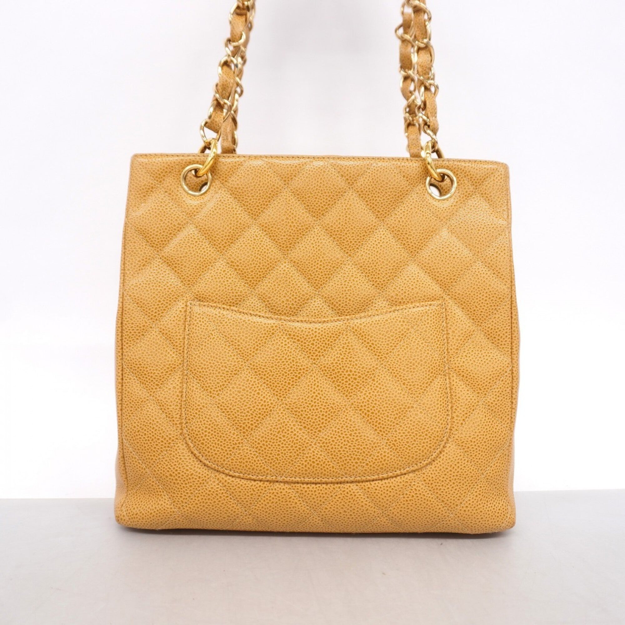 Chanel Brown Grained Calfskin Tote Bag (Pre-Owned)
