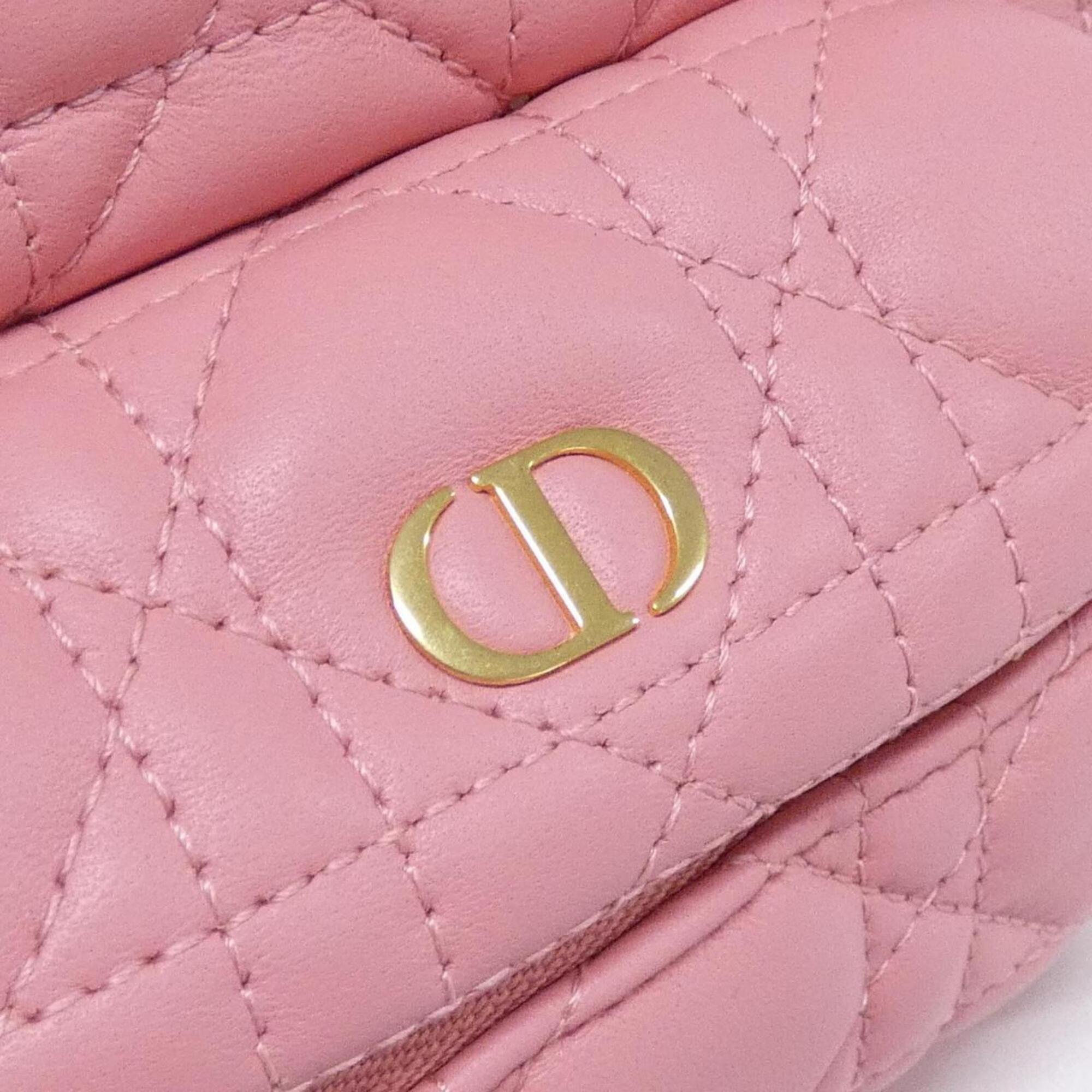 Christian Dior Pink Leather Backpack (Pre-Owned)