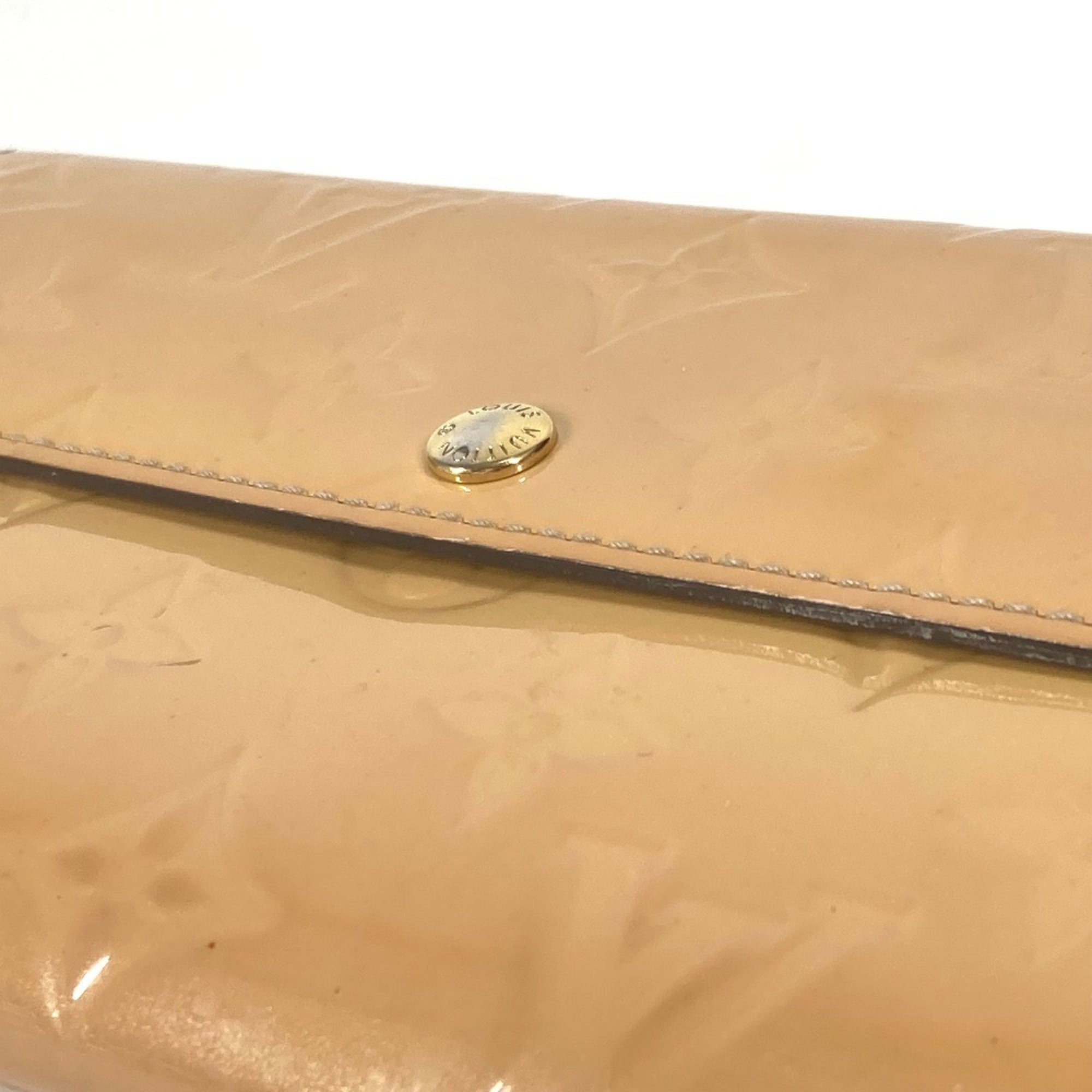 Louis Vuitton Monogram Vernis Pink Rose Angelique Monogram Vernis Long Wallet (Bi-Fold) (Pre-Owned)