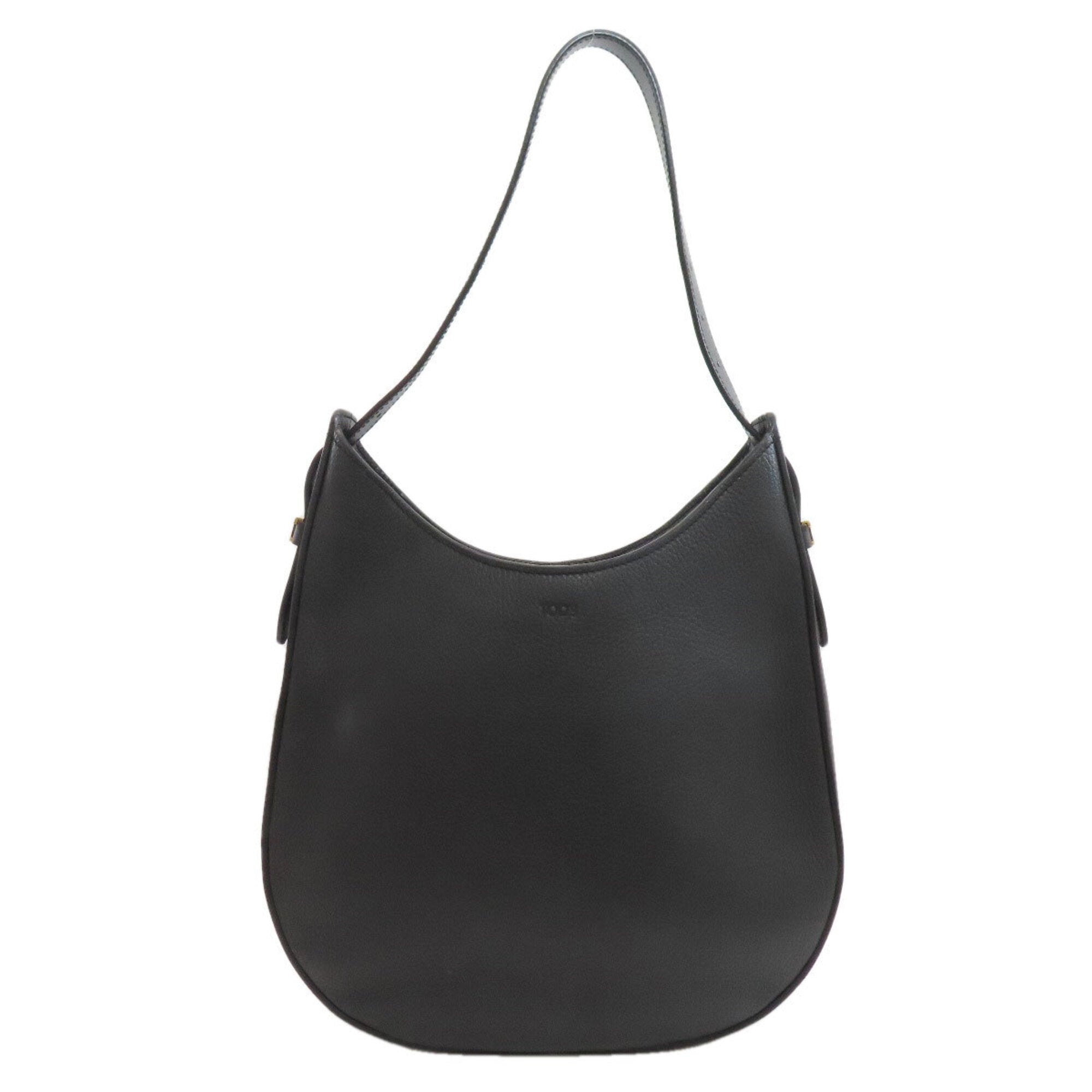 Tod's Black Leather Shoulder Bag (Pre-Owned)