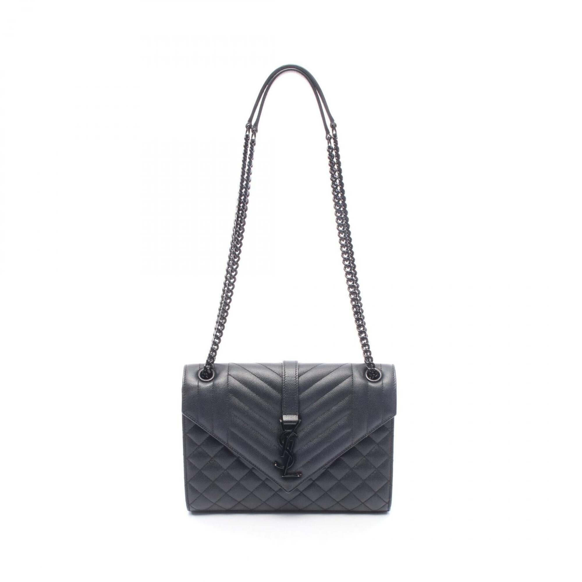Yves Saint Laurent Black Leather Shoulder Bag (Pre-Owned)