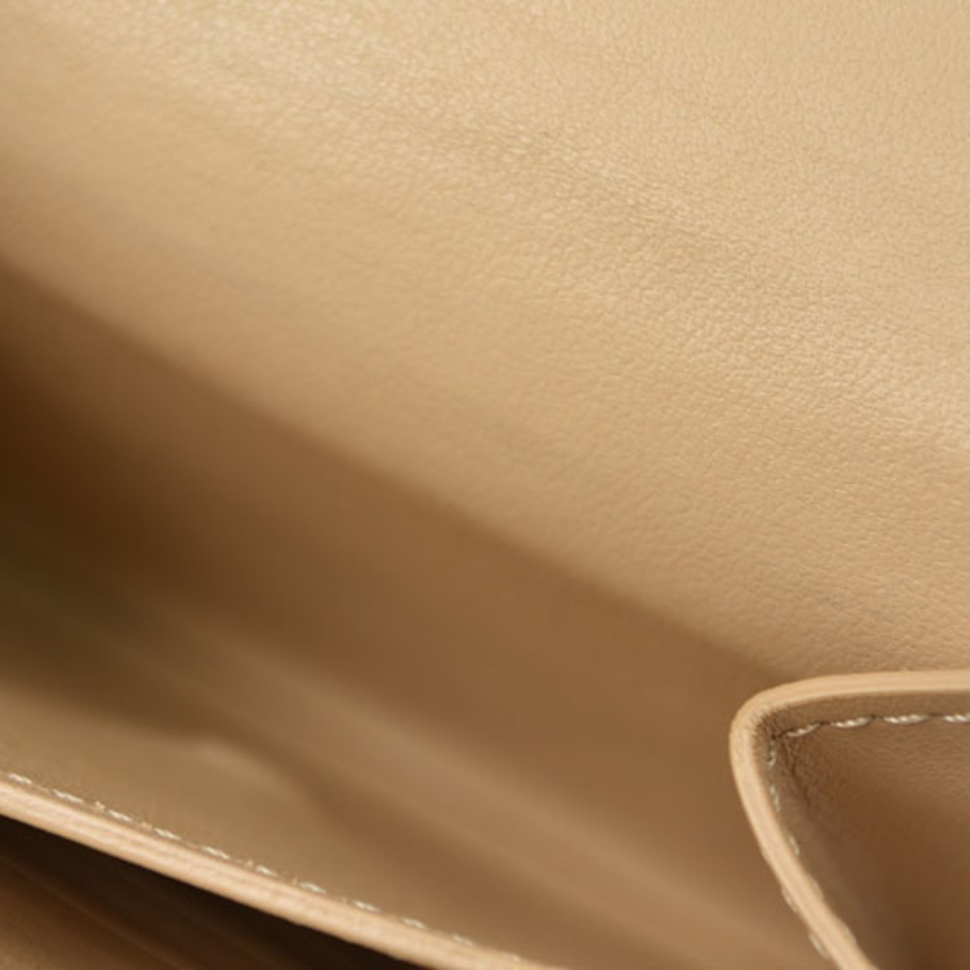 Celine Beige Leather Wallet (Tri-Fold) (Pre-Owned)