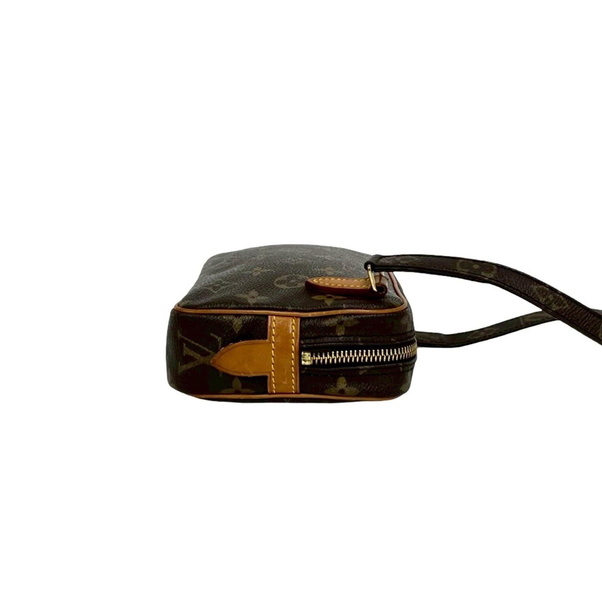 Louis Vuitton Brown Leather Pvc Pochette Shoulder Bag (Pre-Owned)