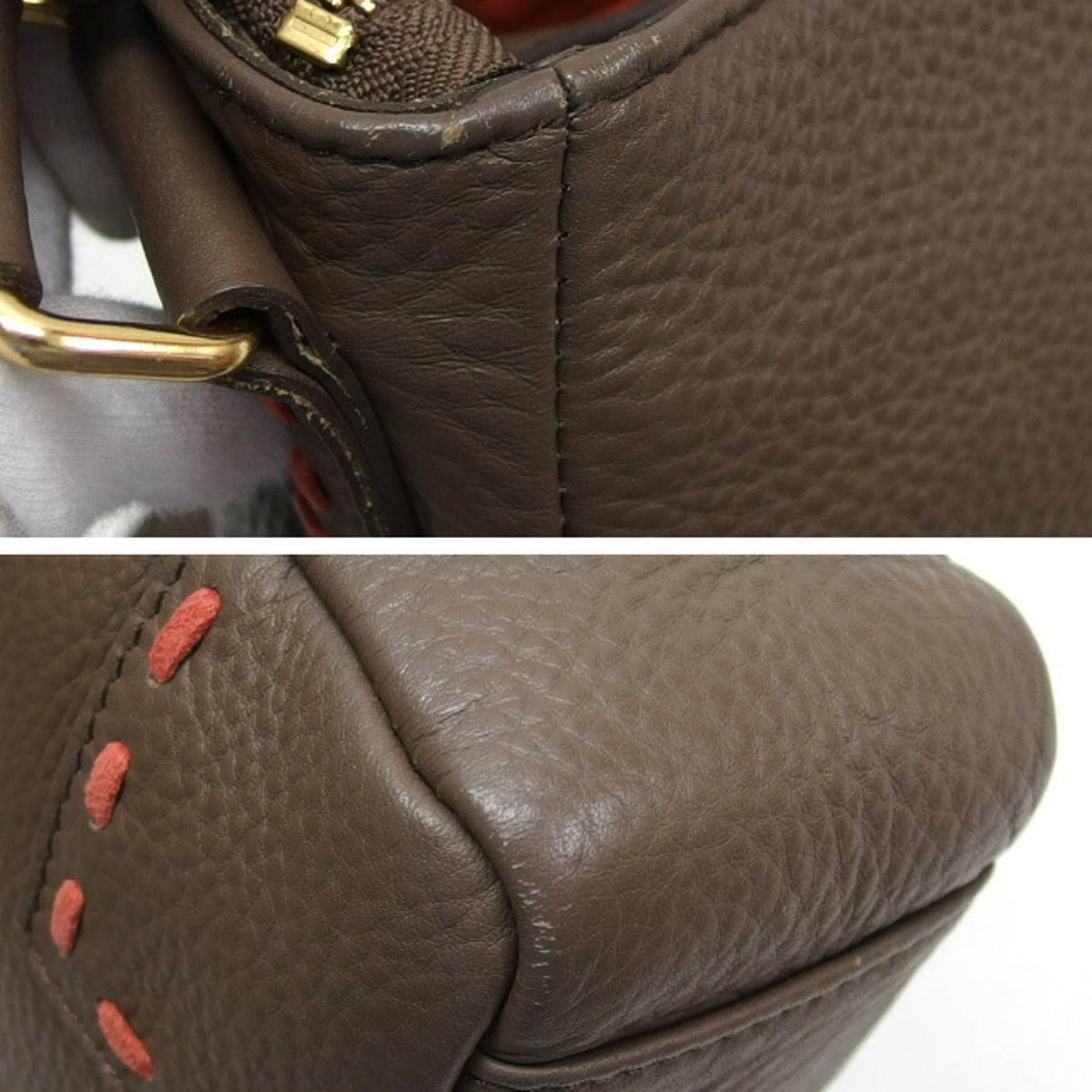 Vivienne Westwood Dark Brown Leather Shoulder Bag (Pre-Owned)