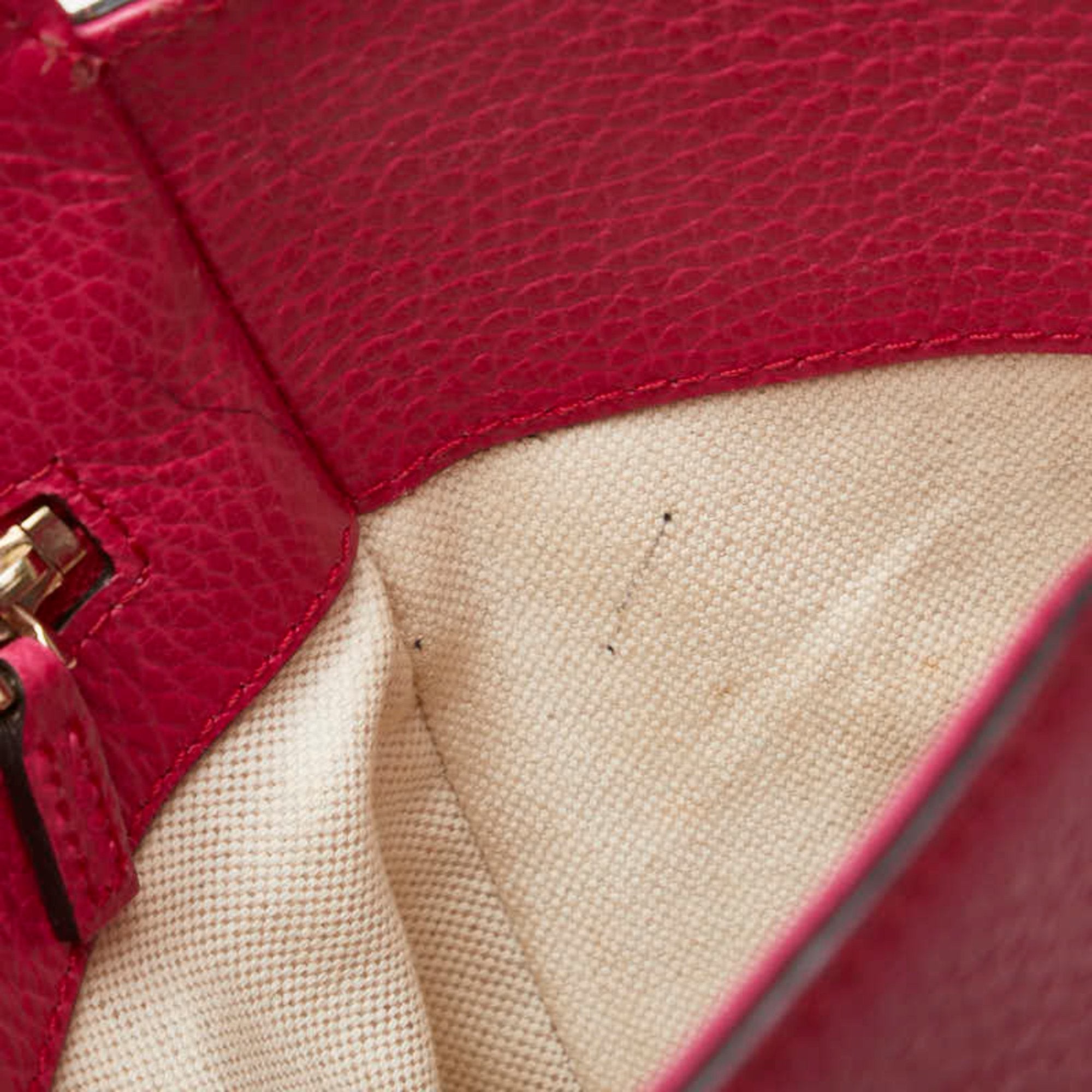 Gucci Pink Leather Tote Bag (Pre-Owned)