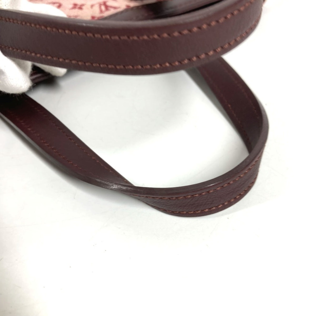 Louis Vuitton Red Color Monogram Mini Handbag Tote Bag (Pre-Owned)