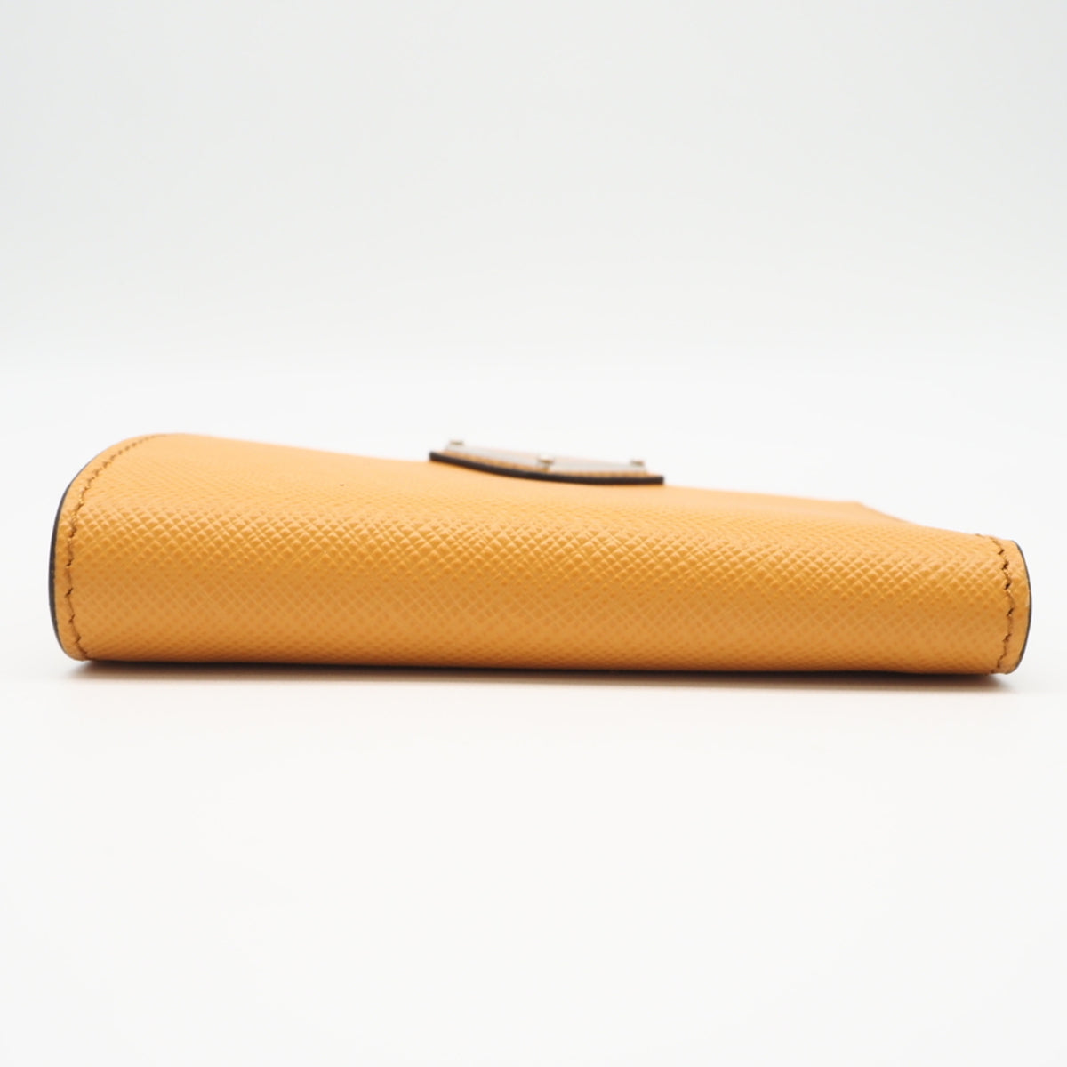 Prada Orange Saffiano Triangle Wallet (Bi-Fold) (Pre-Owned)