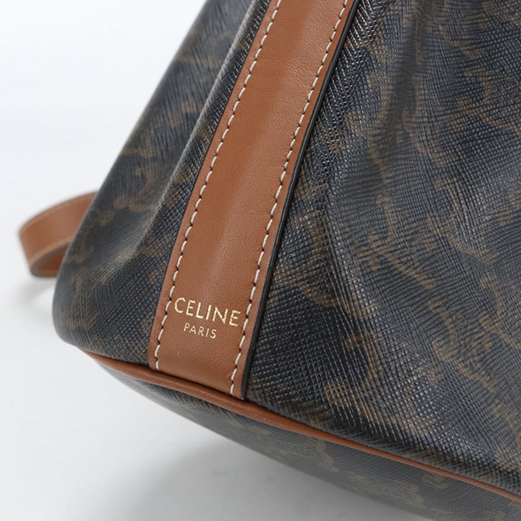 Celine Brown Pvc Shoulder Bag (Pre-Owned)