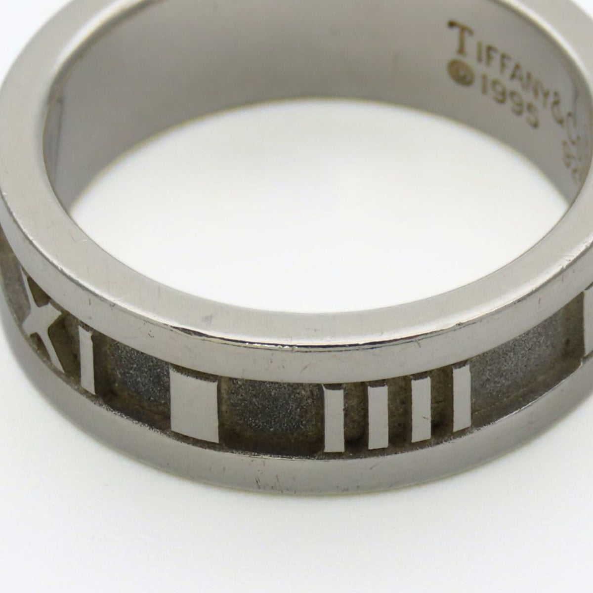 Tiffany Atlas Silver Silver 925 Band Ring (Pre-Owned)
