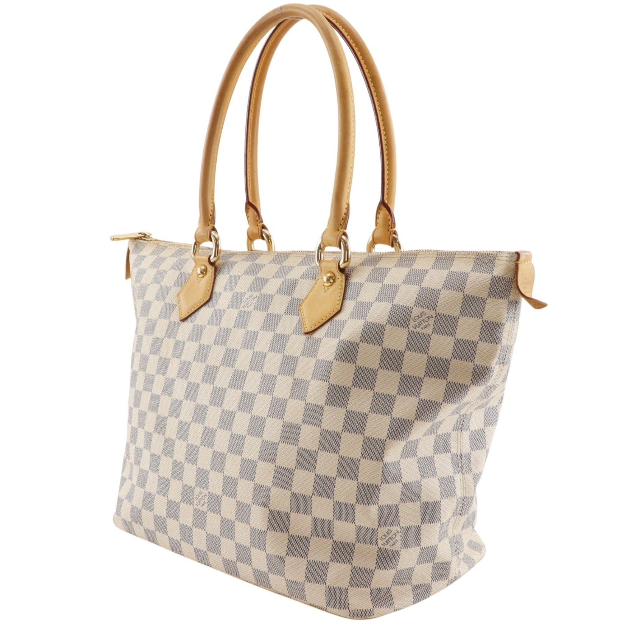 Louis Vuitton White Damier Azur Tote Bag (Pre-Owned)