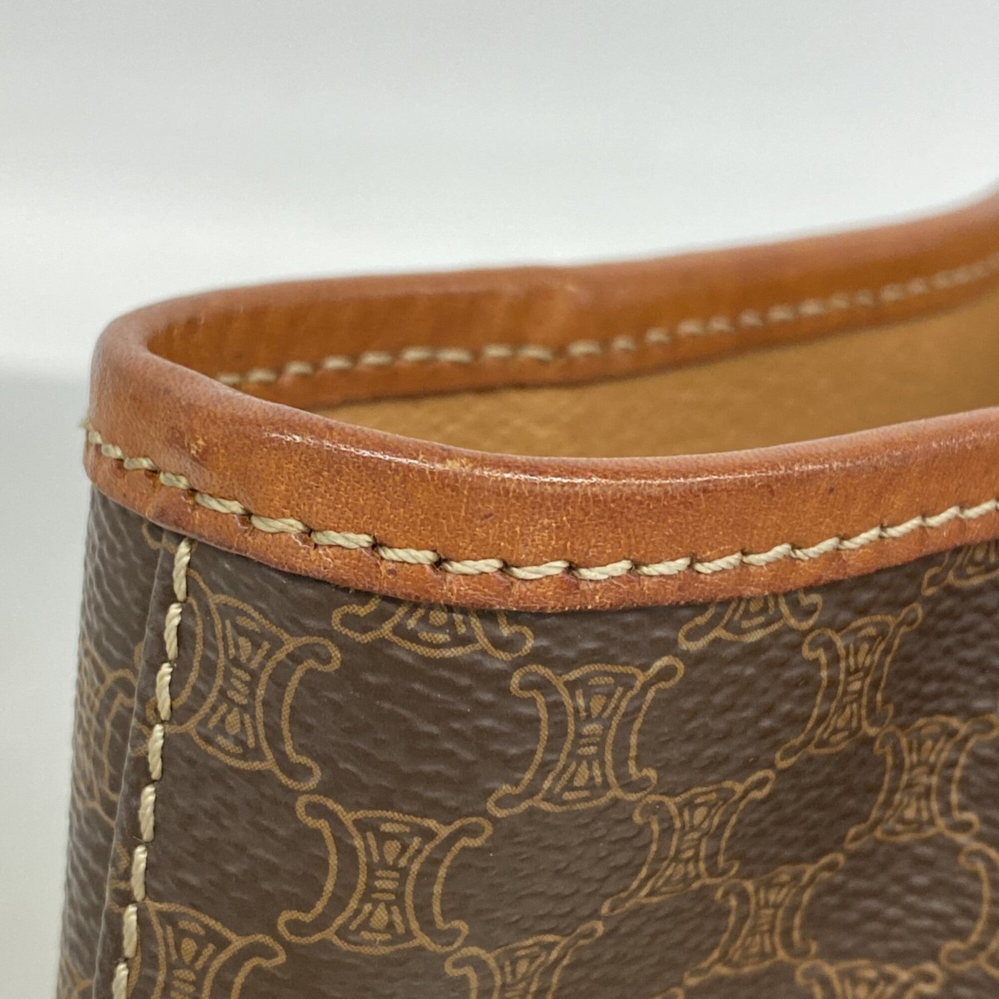 Celine Brown Pvc Tote Bag (Pre-Owned)